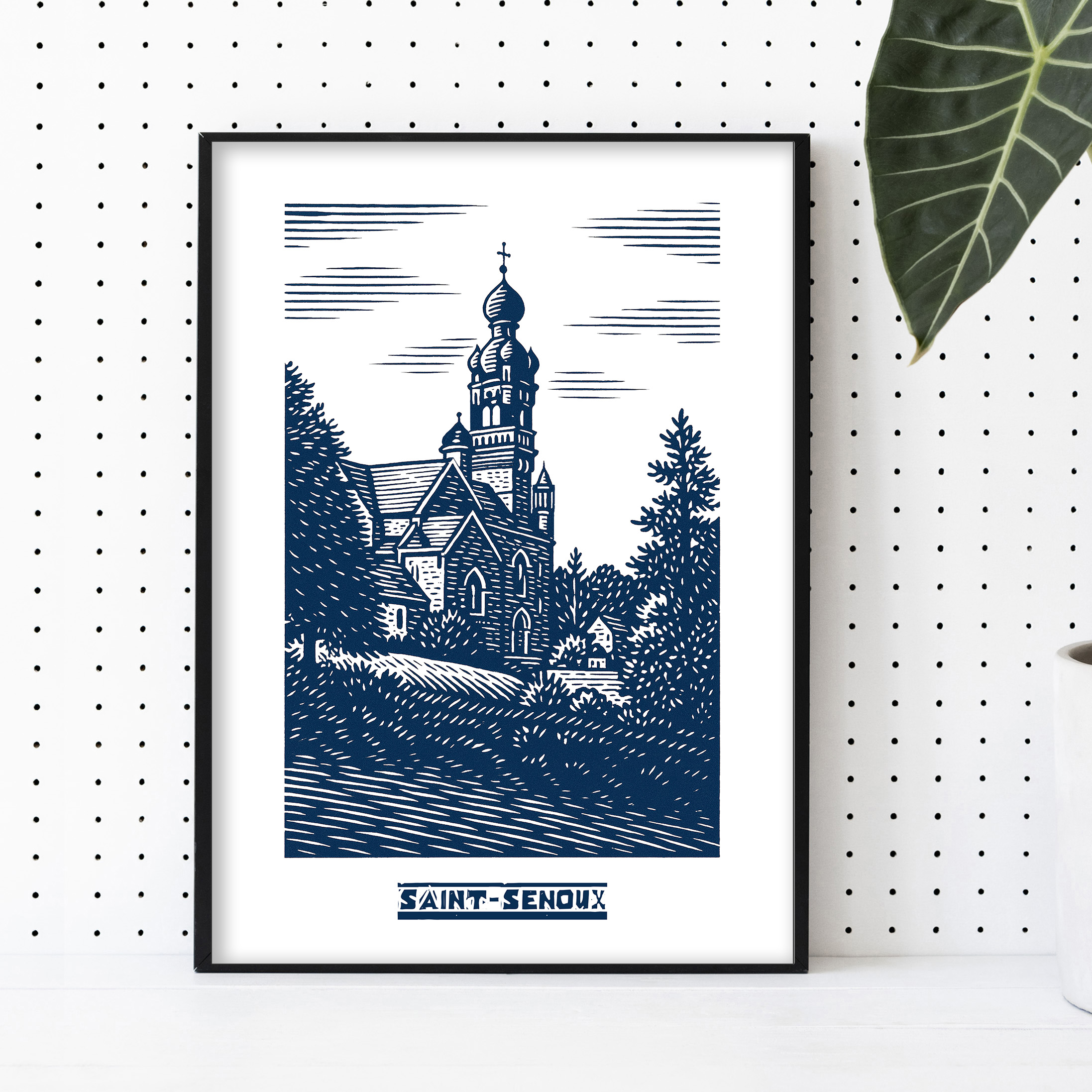 affiche Saint-Senoux Bleue