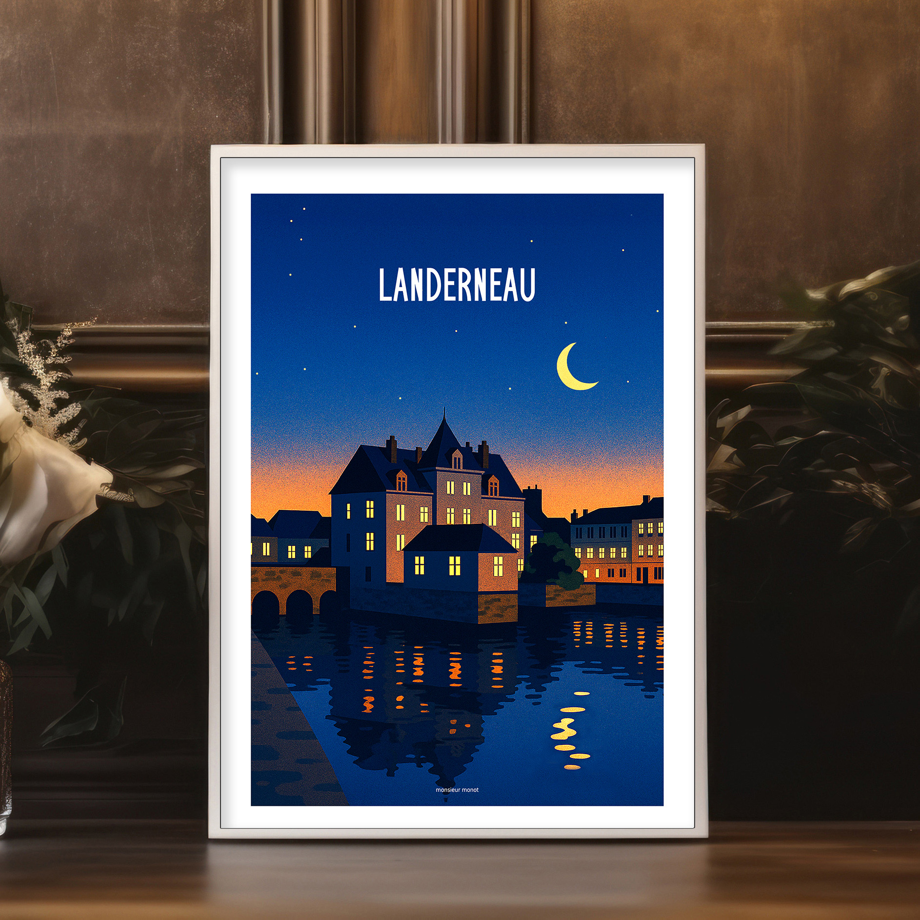 Affiche  Landerneau La nuit