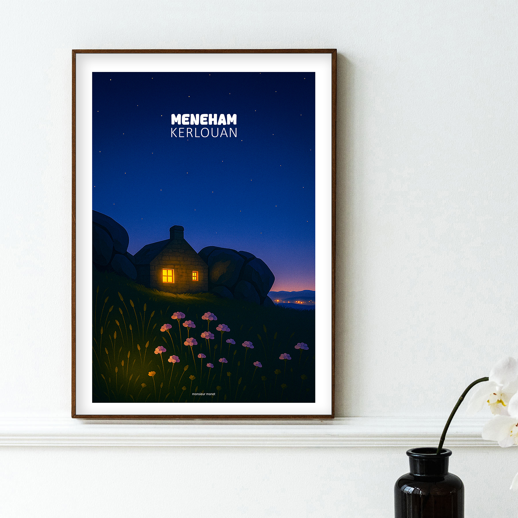 Affiche Meneham Kerlouan La nuit