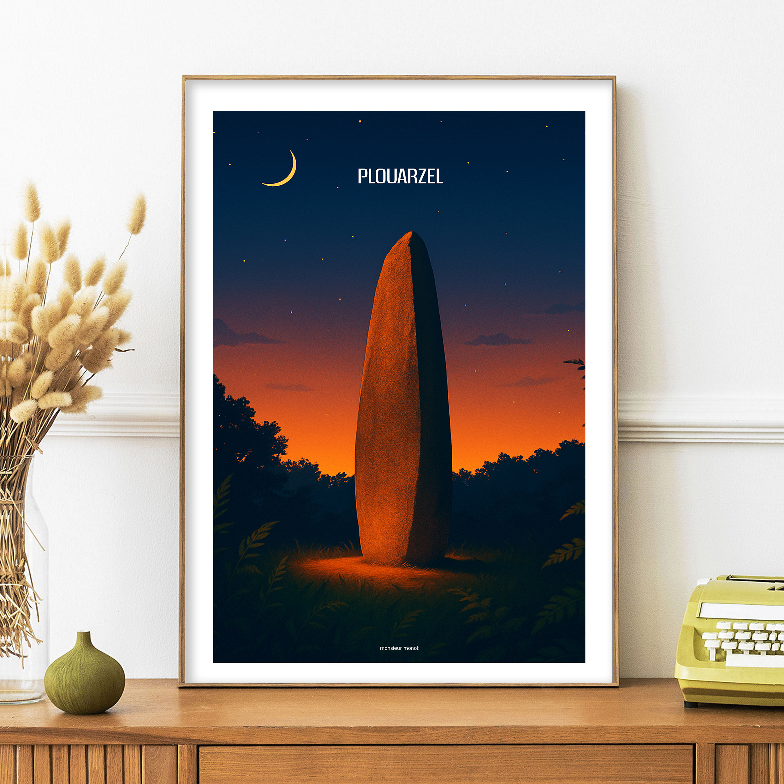 affiche Plouarzel La nuit Menhir