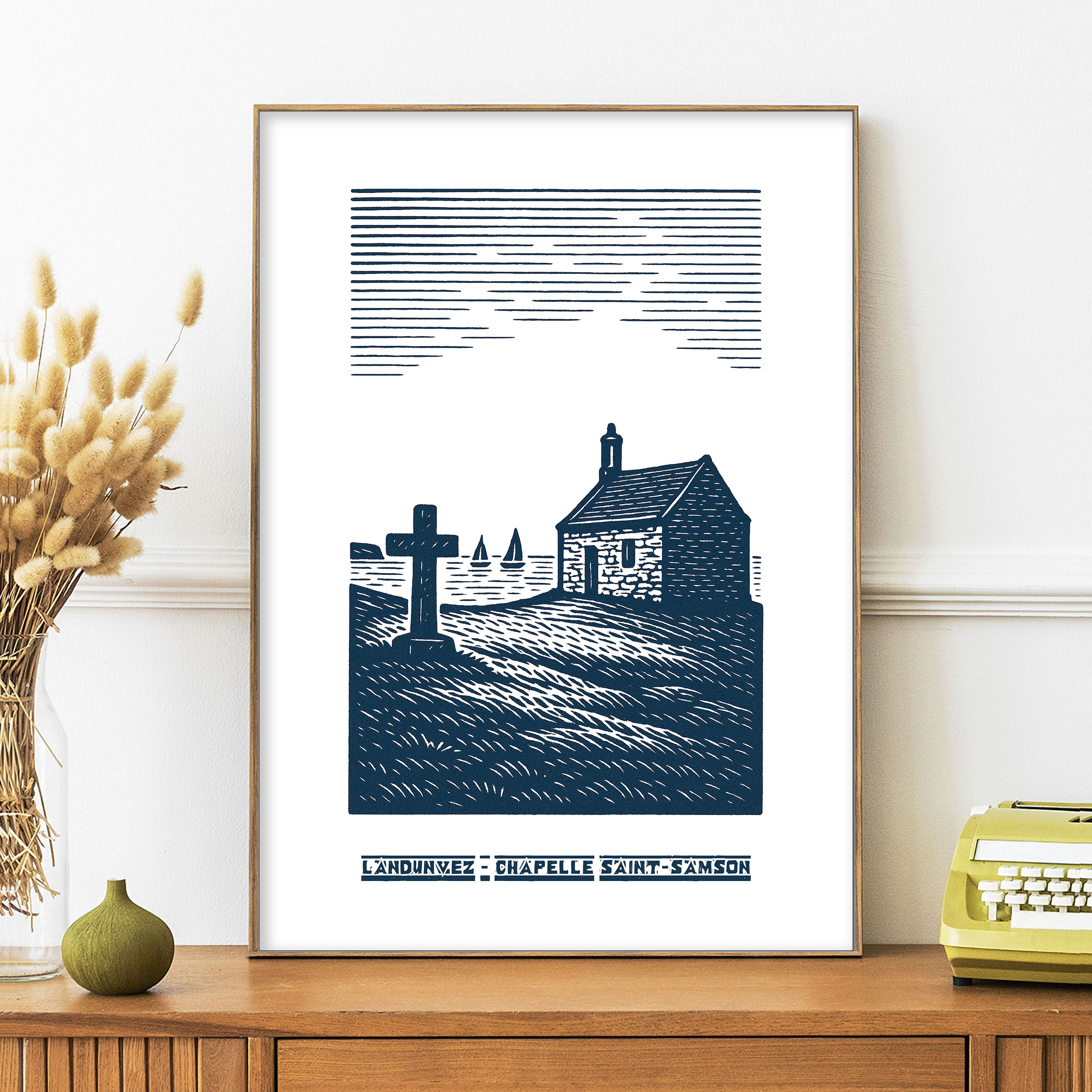 affiche Landunvez bleue