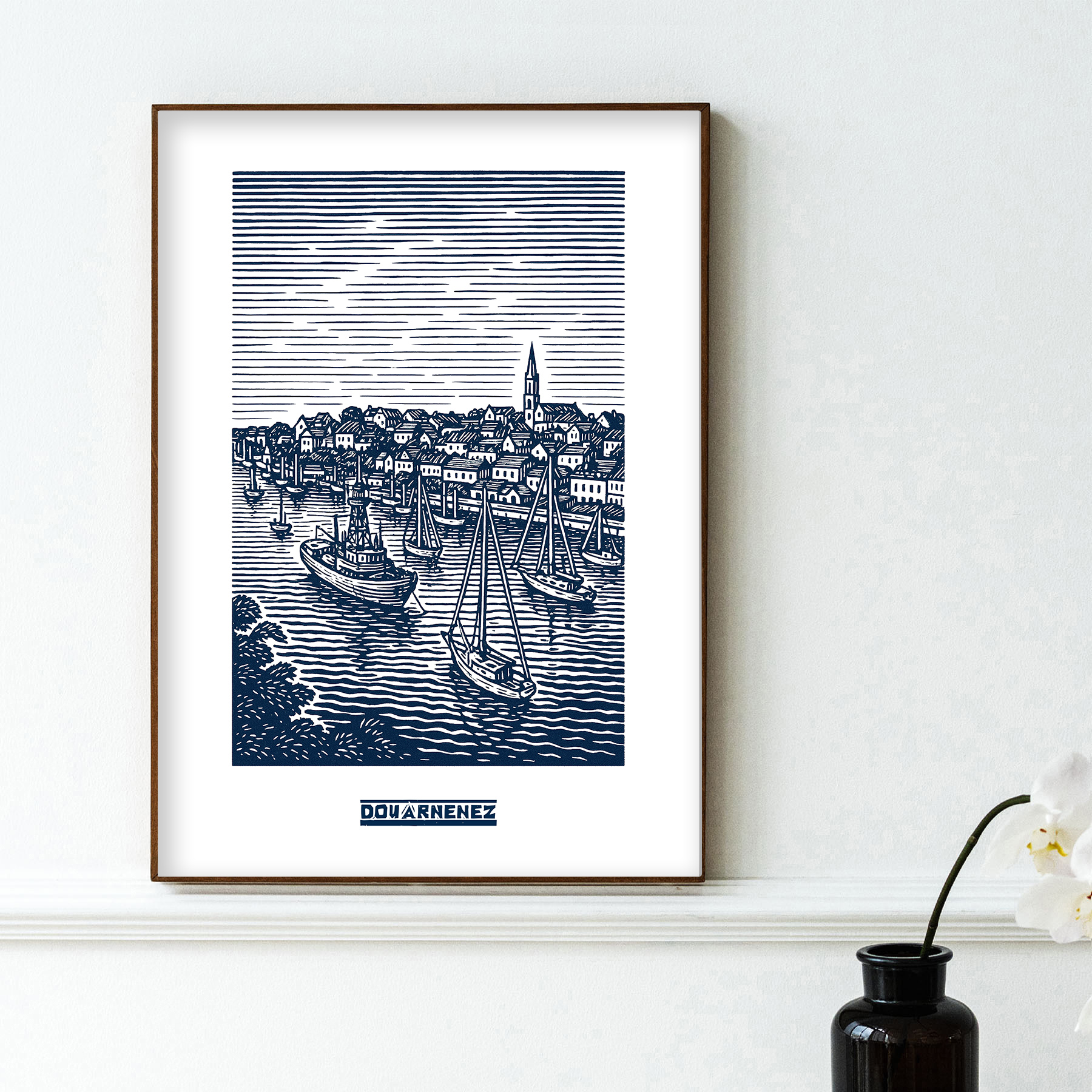 affiche Douarnenez Bleue