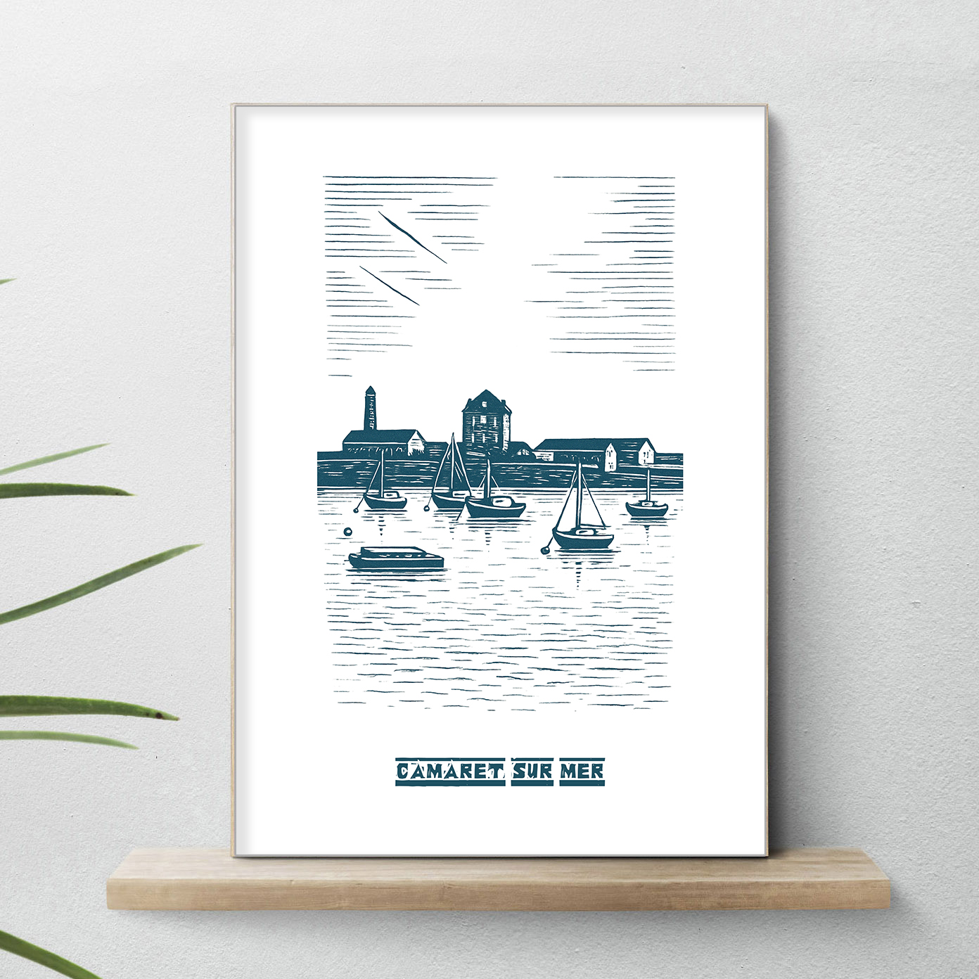 affiche Camaret Sur Mer Bleue