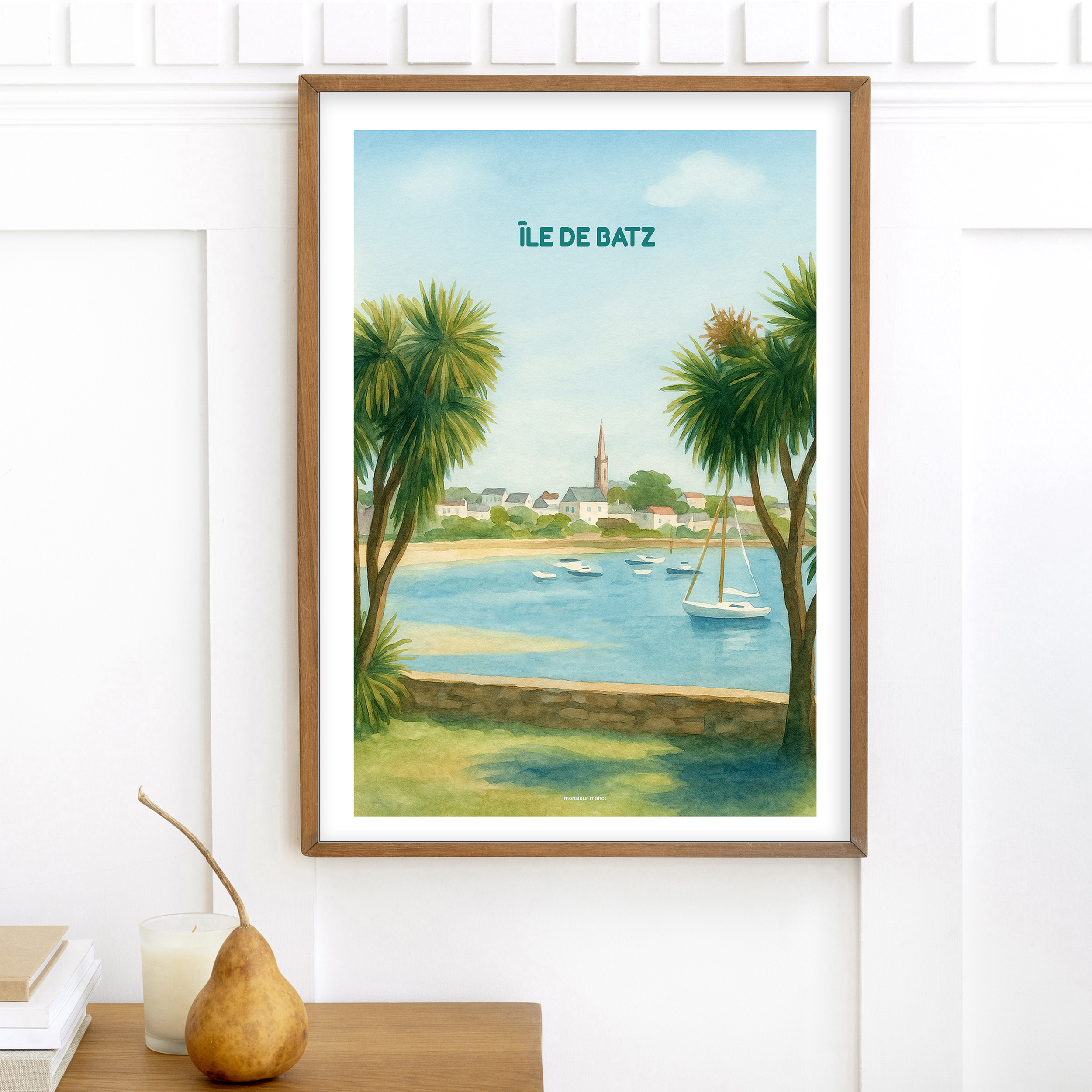 affiche Ile de Batz Couleur