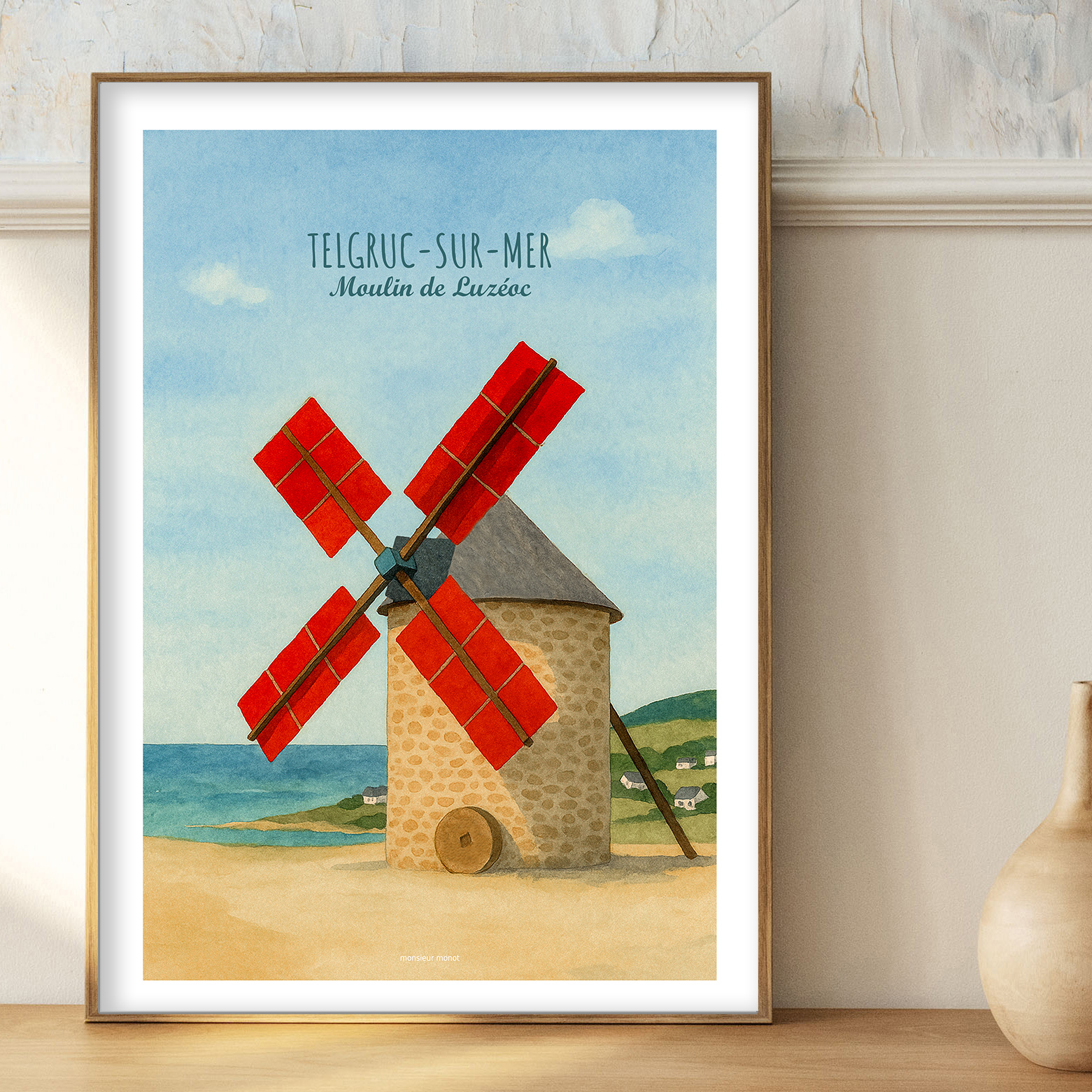 affiche Telgruc Sur Mer Couleur