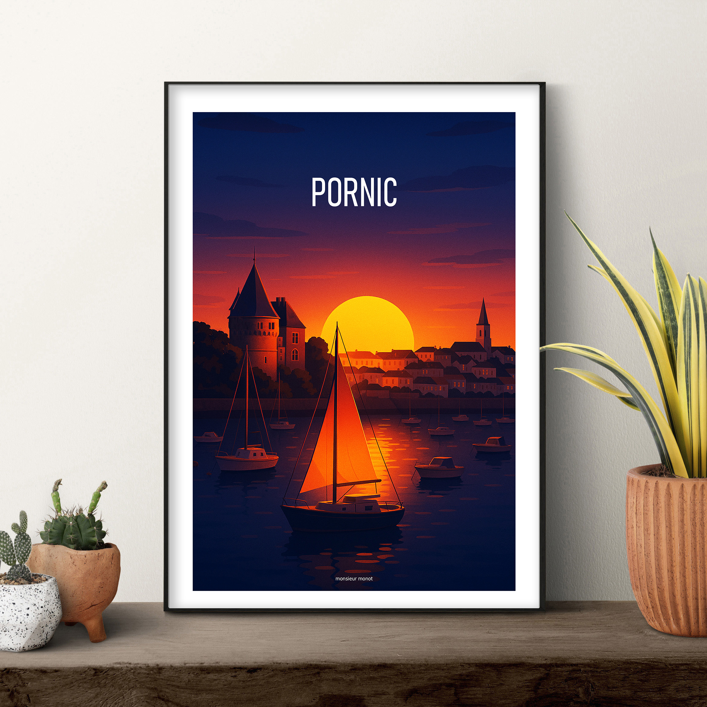 affiche Pornic La nuit