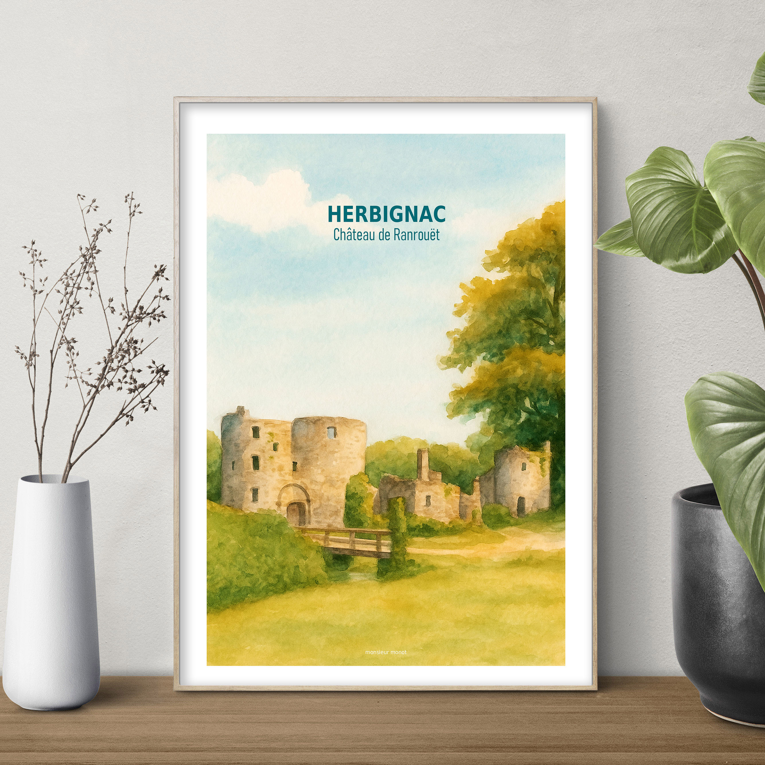 affiche Herbignac chateau de ranrouët