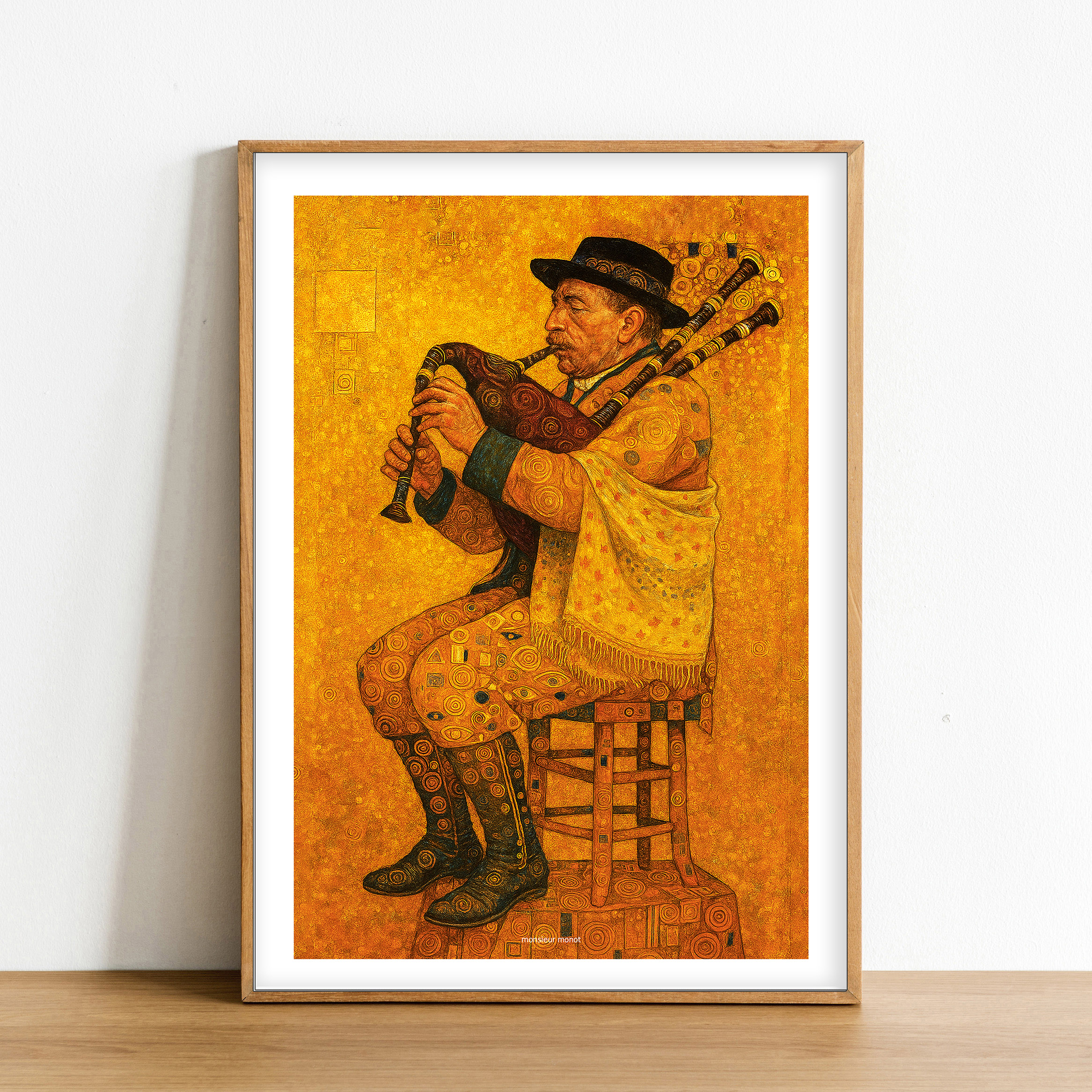Affiche Le sonneur Breton de Gustav Klimt