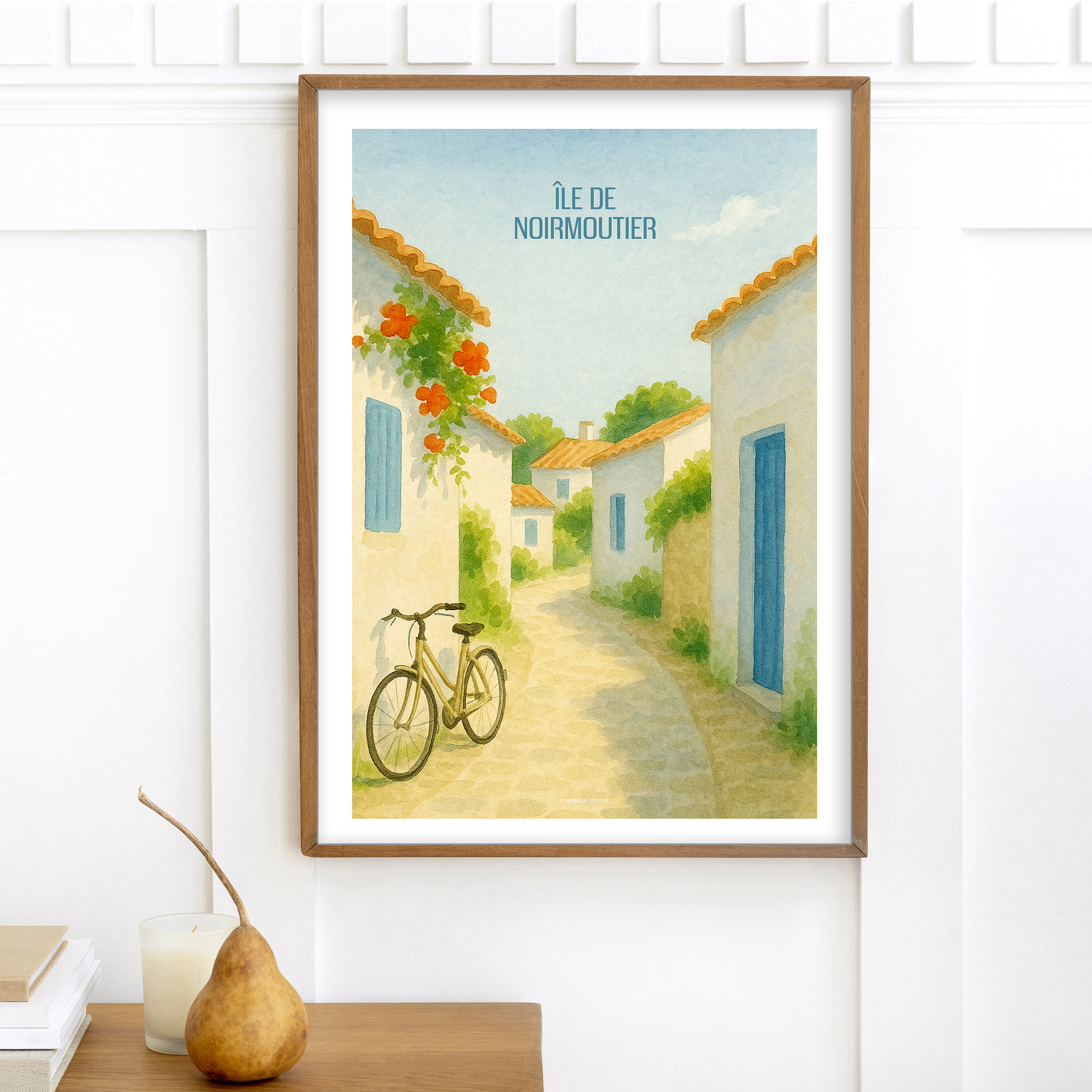 affiche Ile de Noirmoutier les ruelles