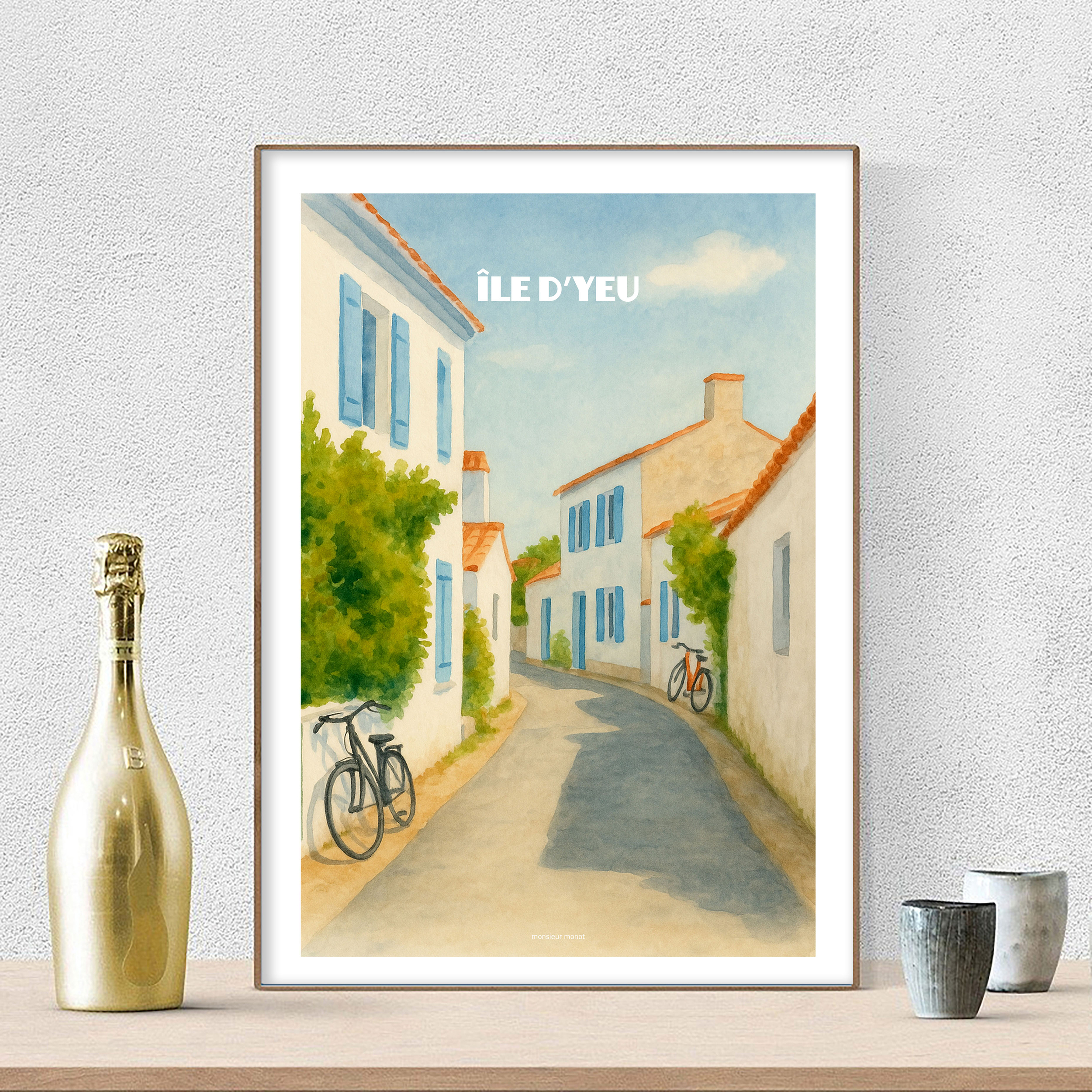 affiche Ile dYeu les Ruelles