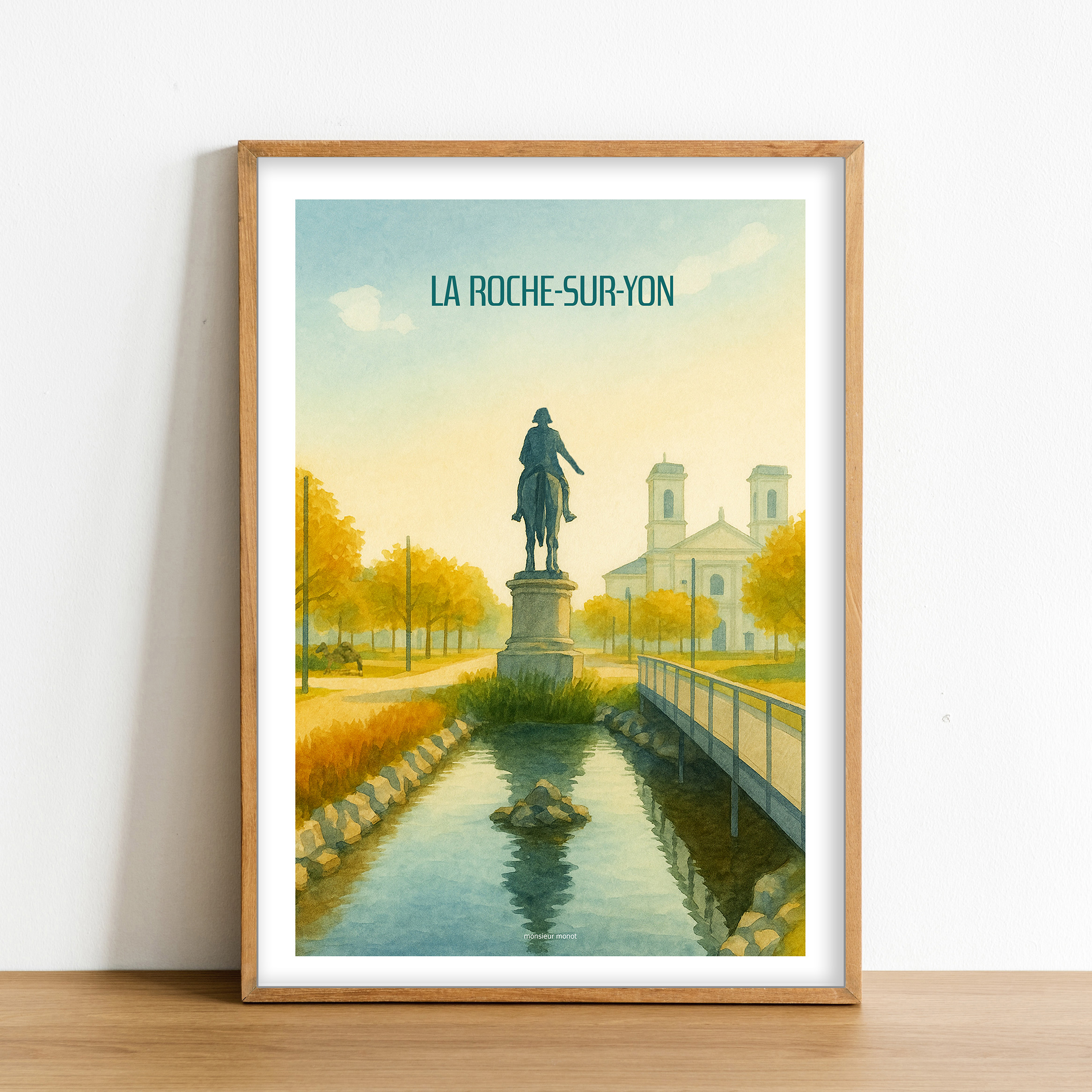 Affiche La roche Sur Yon statue