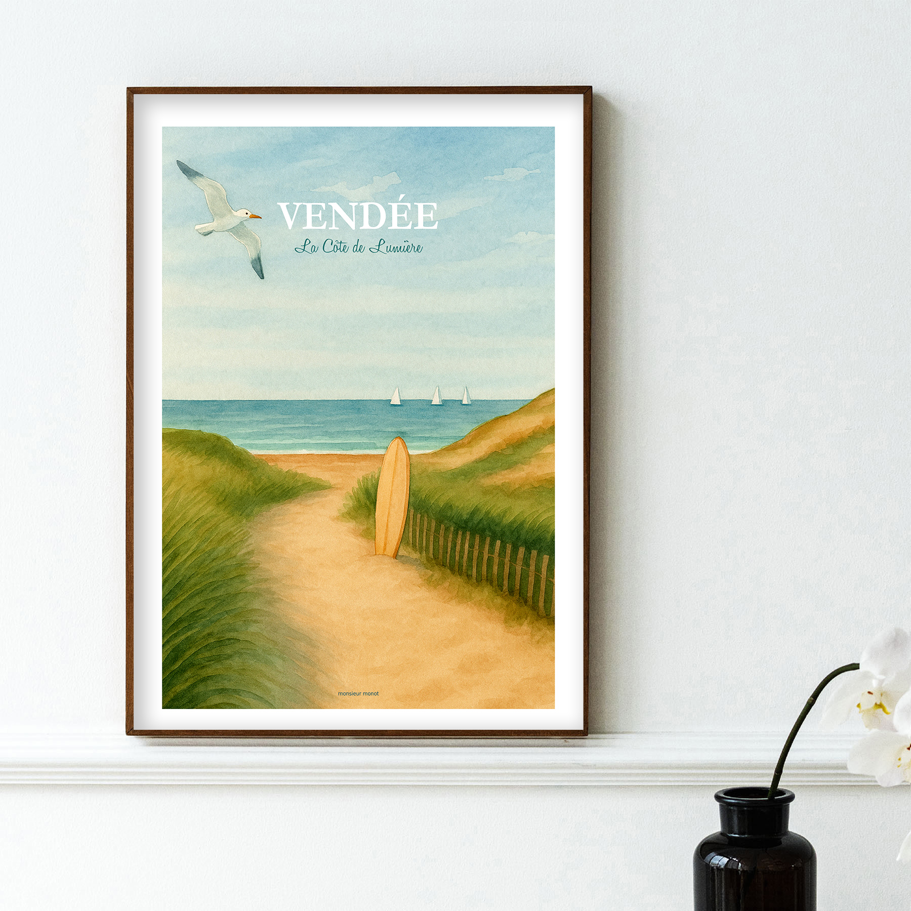 Affiche Vendée la côte de lumière