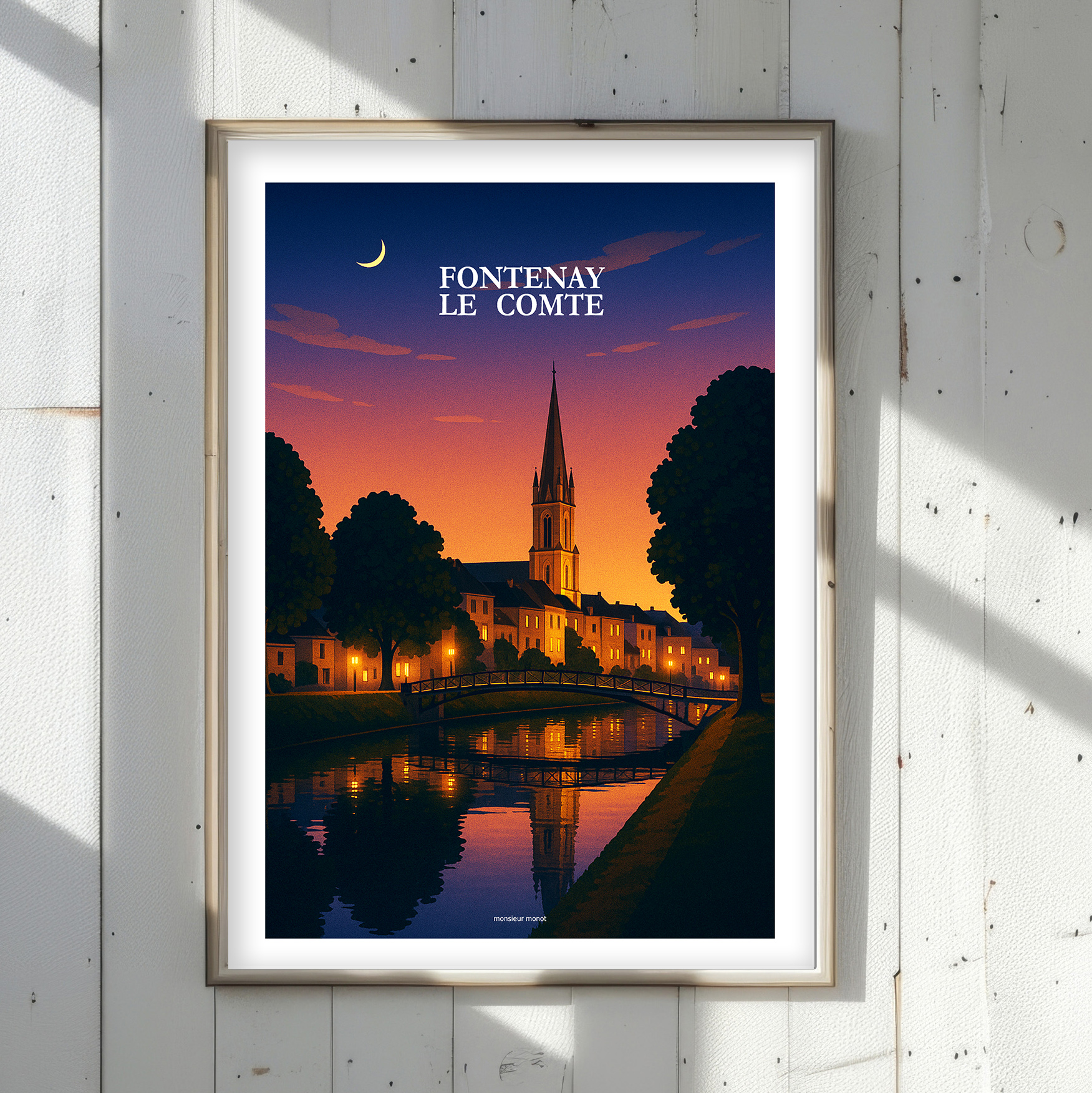 Affiche Fontenay Le Comte la nuit