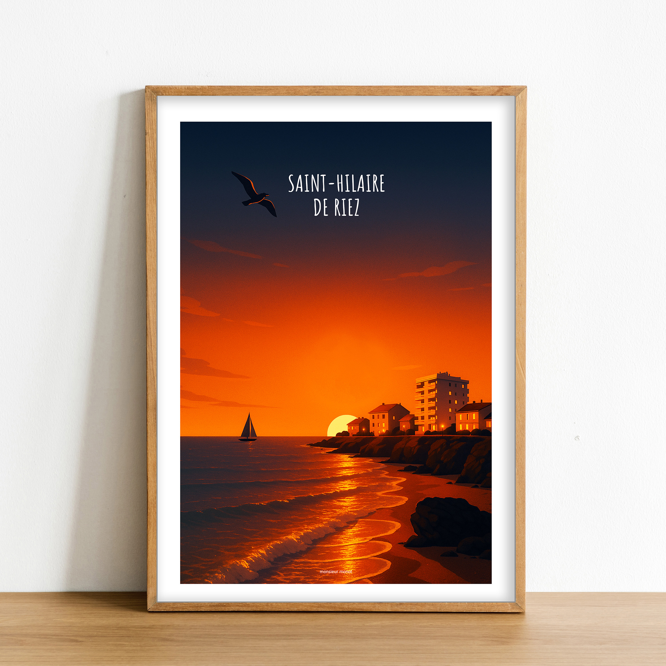Affiche Saint Hilaire de Riez la nuit