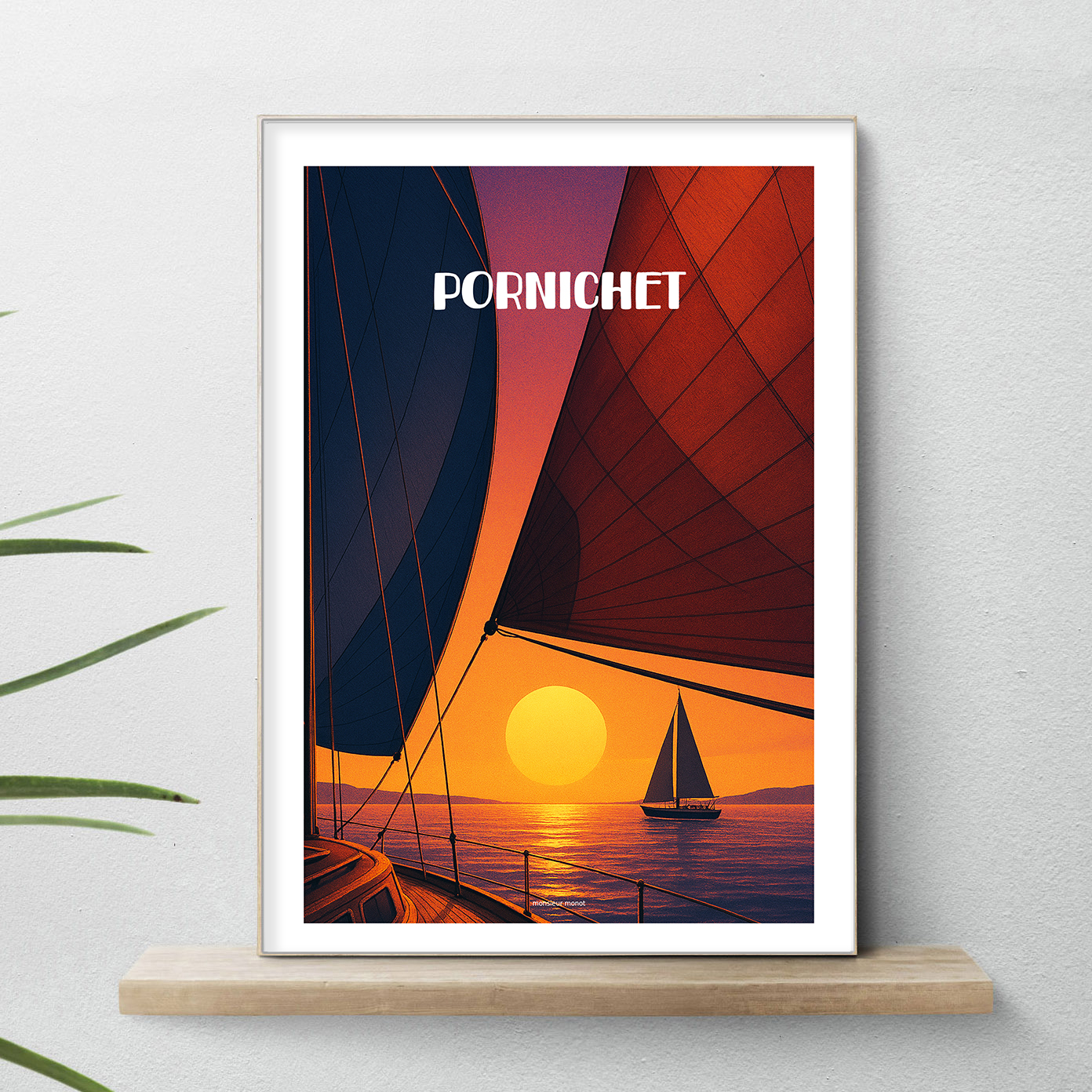 affiche Pornichet voile By Night