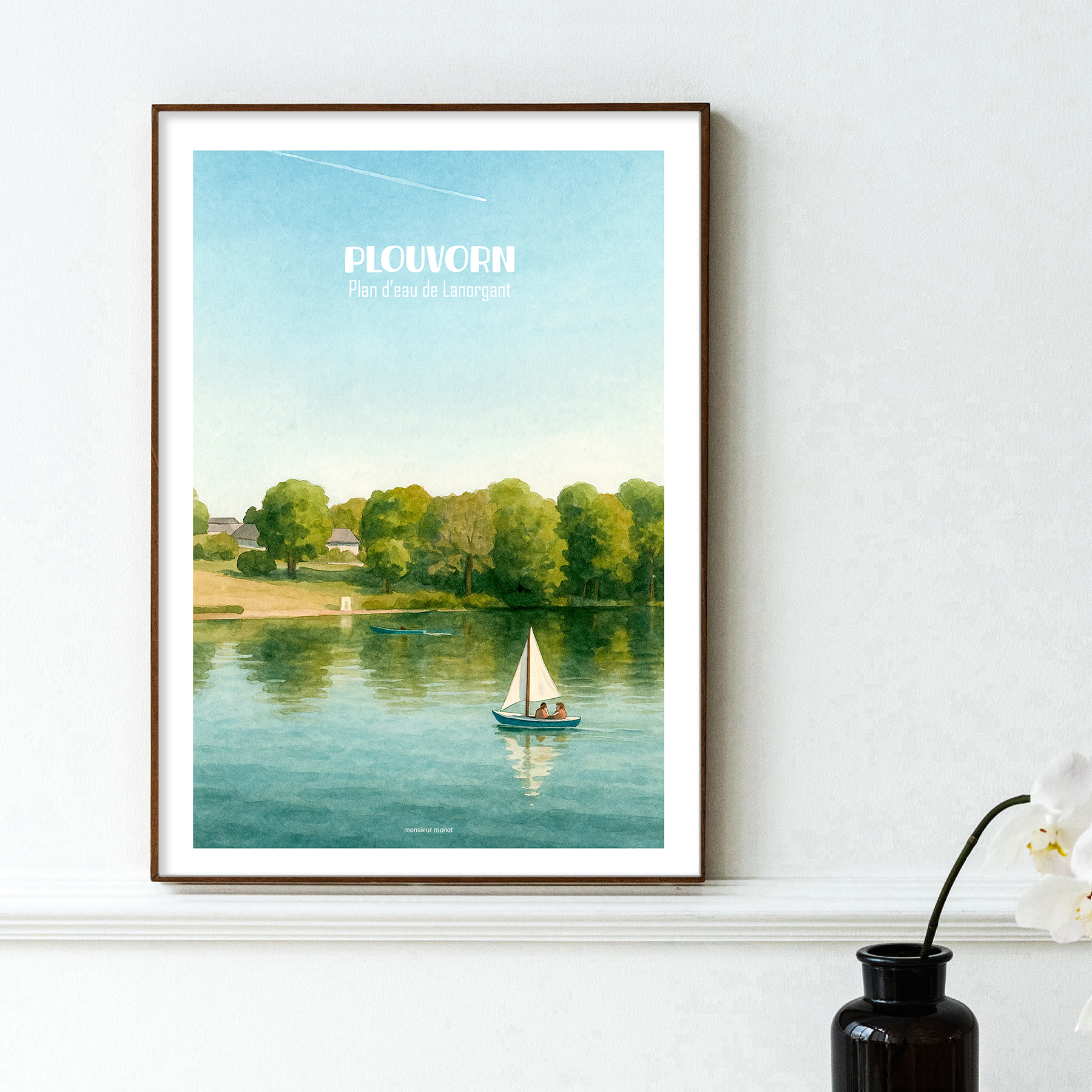 affiche Plouvorn Plan deau de Lanorgant