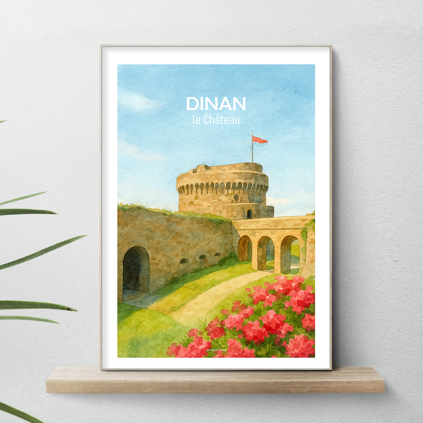 affiche Dinan couleur