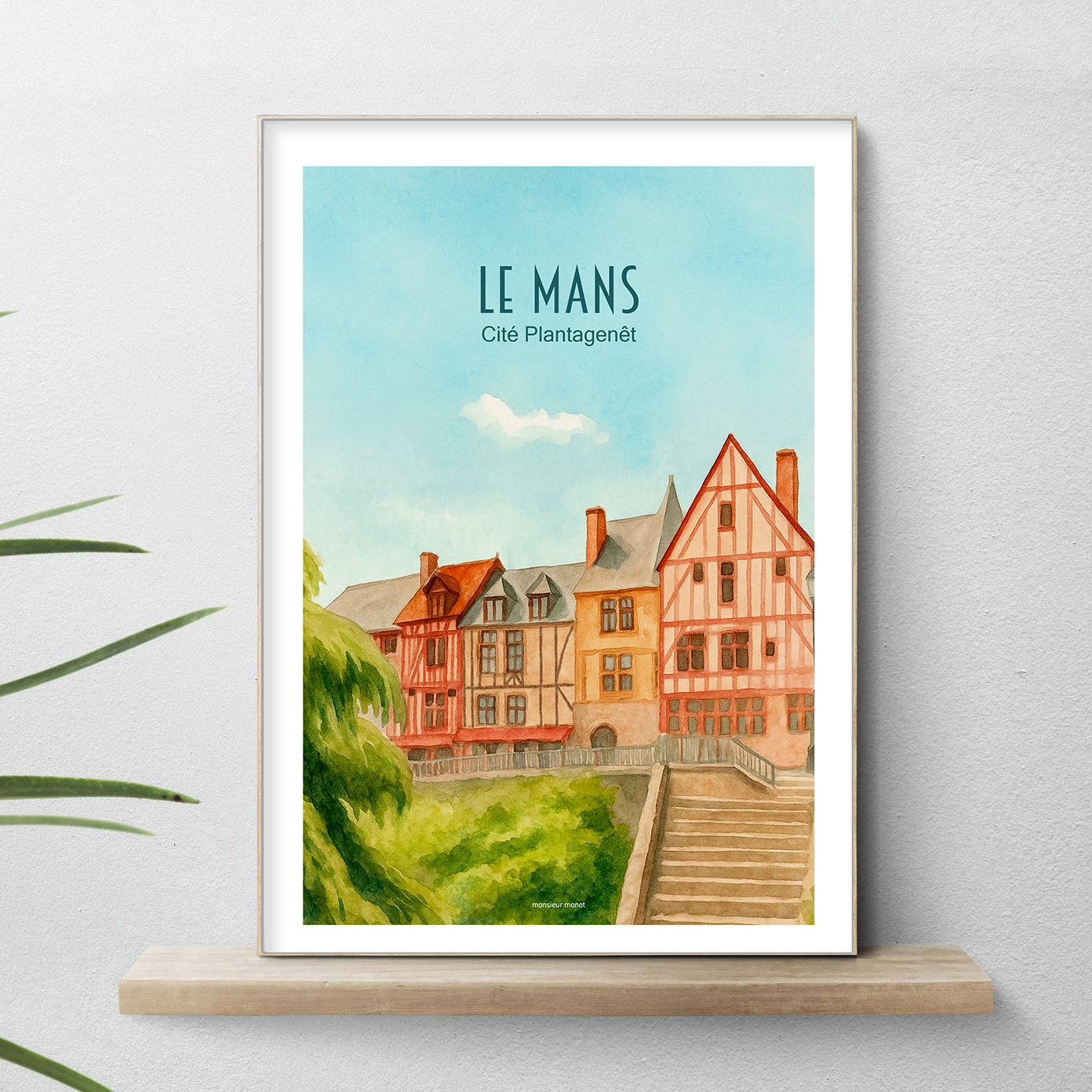 affiche Le Mans couleur