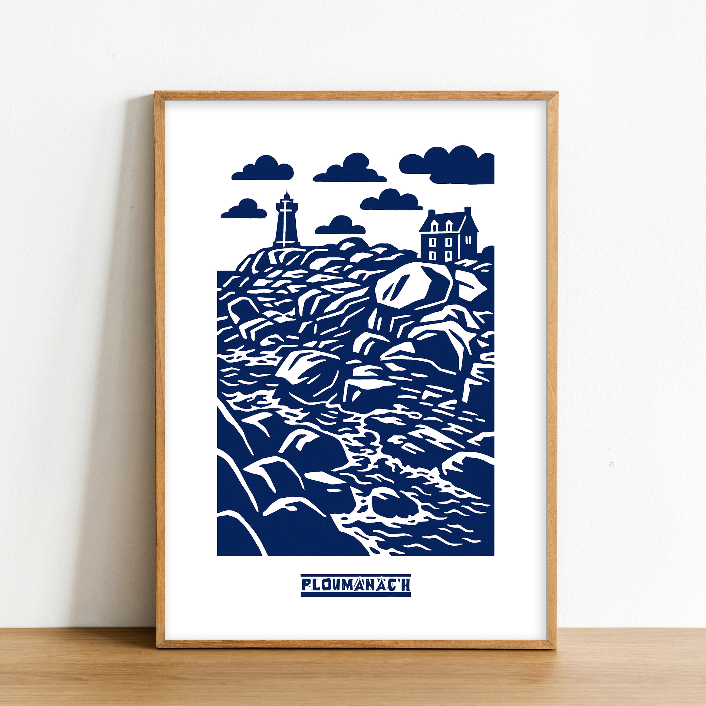 Affiche Ploumanach Gravure