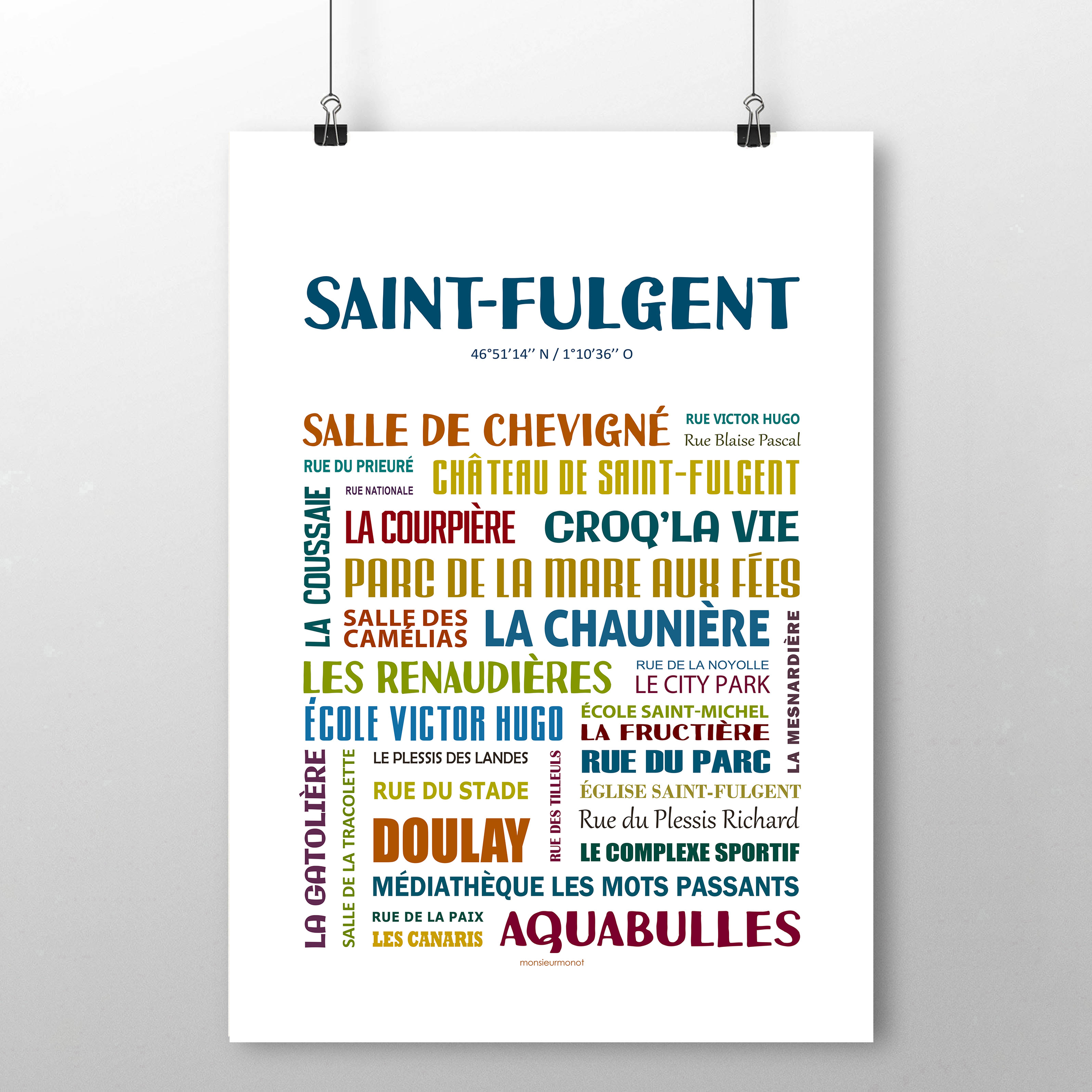 affiche Saint-Fulgent les quartiers 2