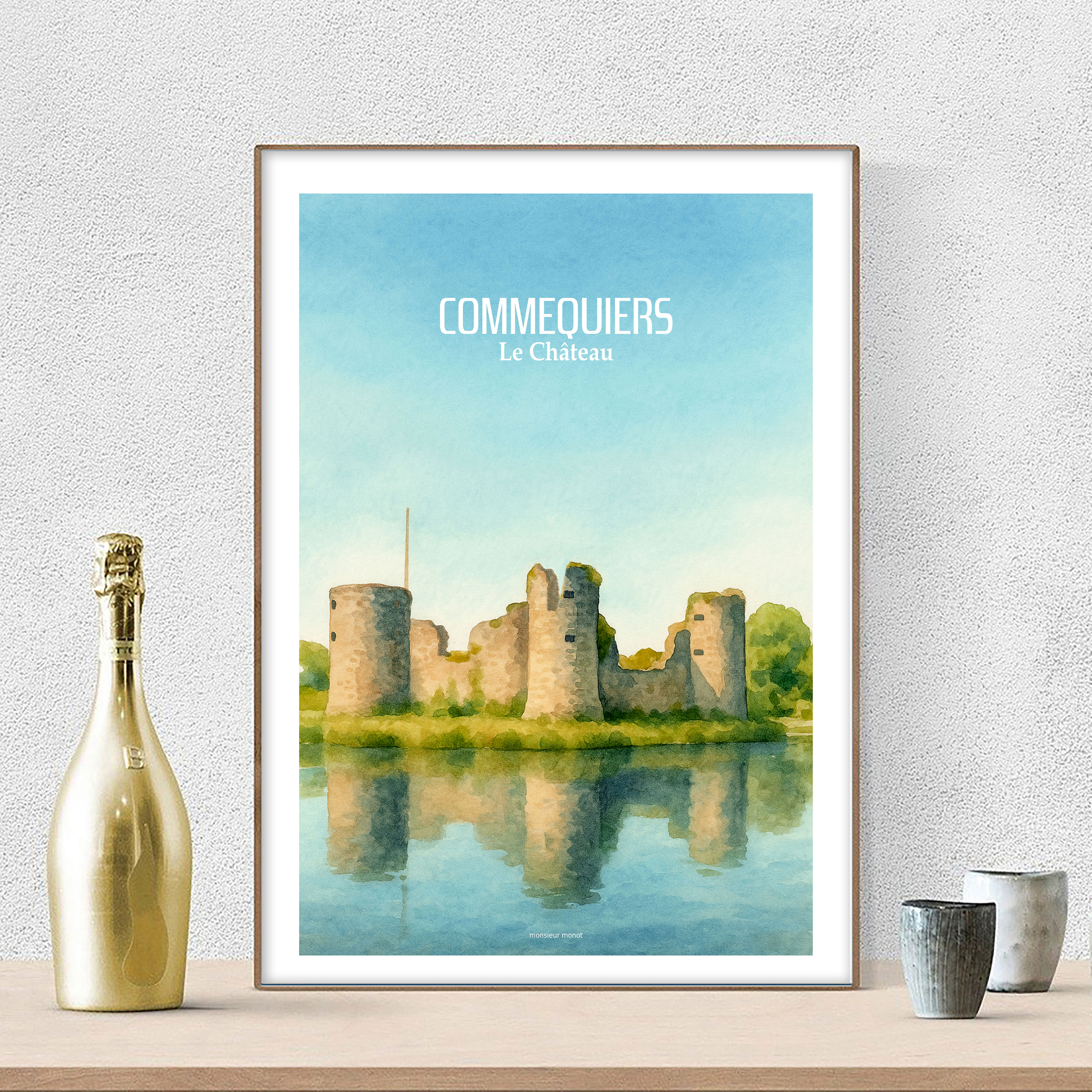 affiche Commequiers aquarelle