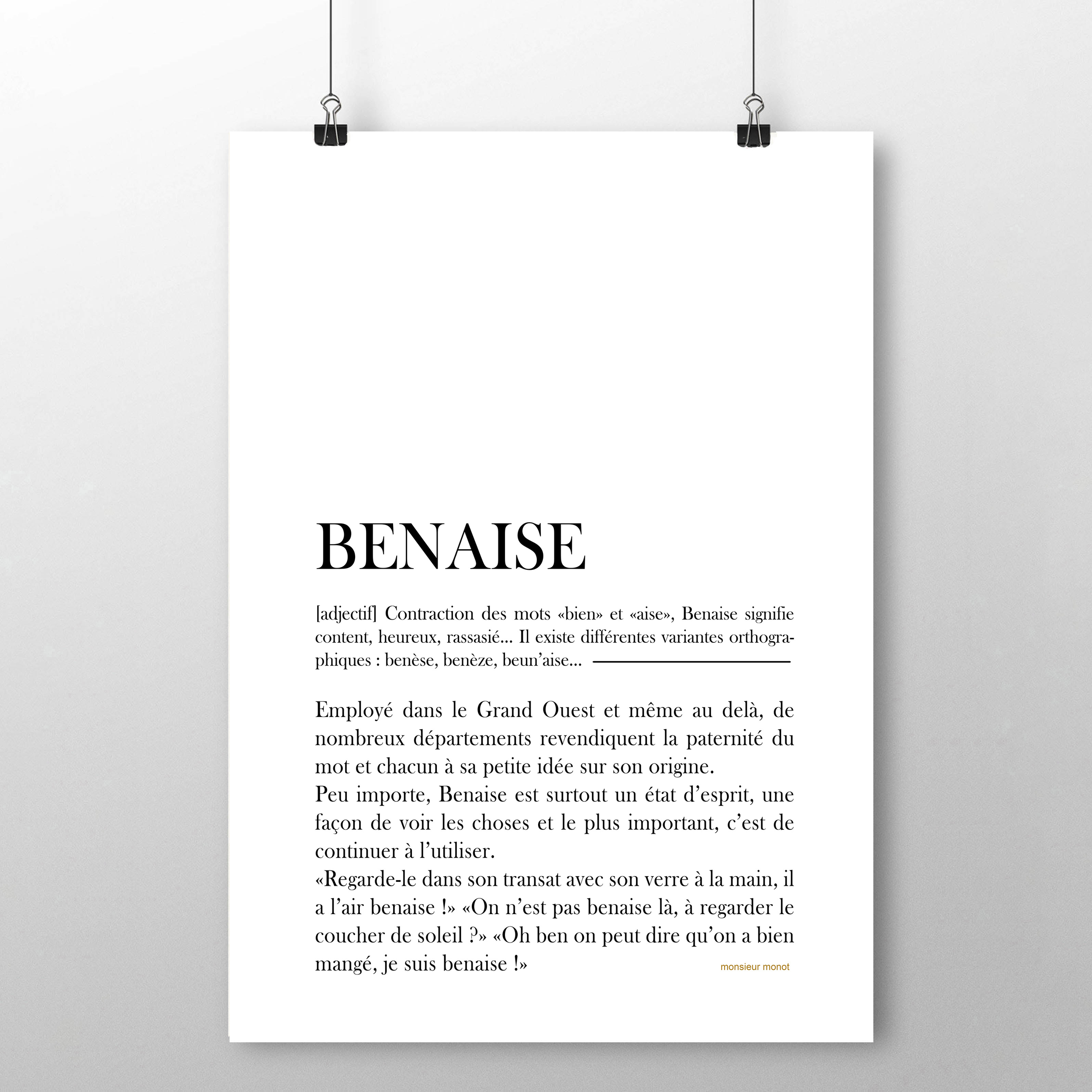 affiche Benaise 2