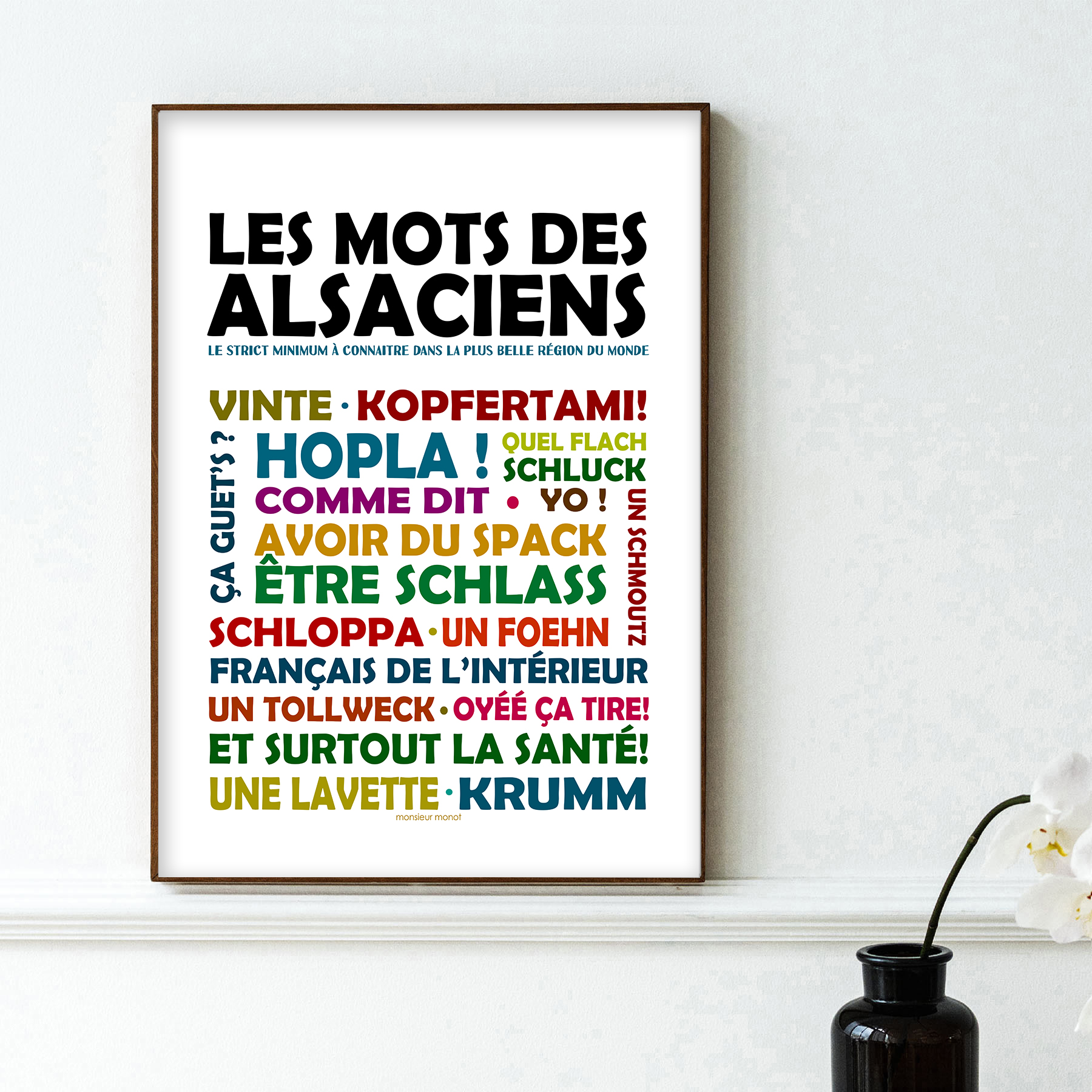 affiche Les mots des Alsaciens