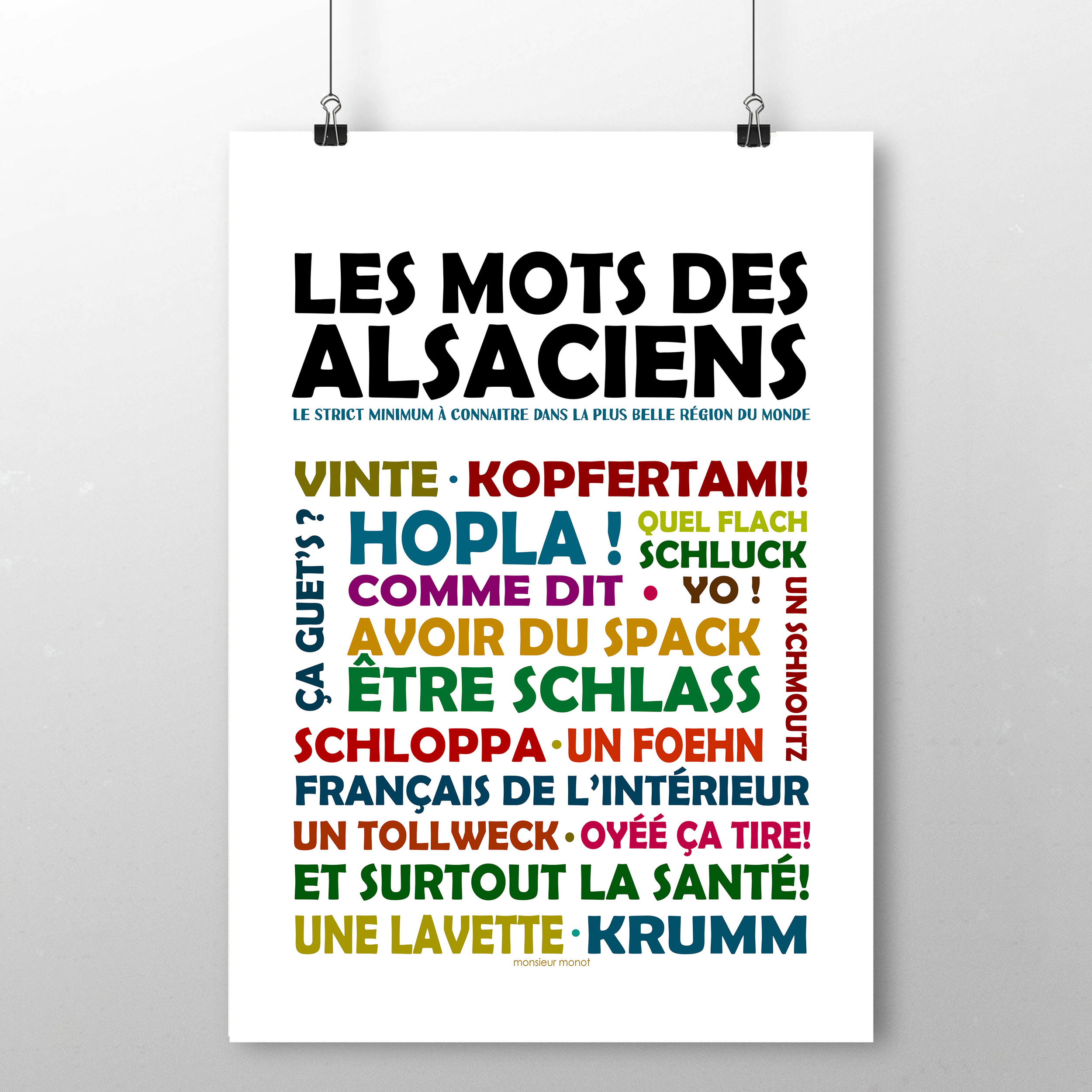 Affiche Les Mots des Alsaciens 2