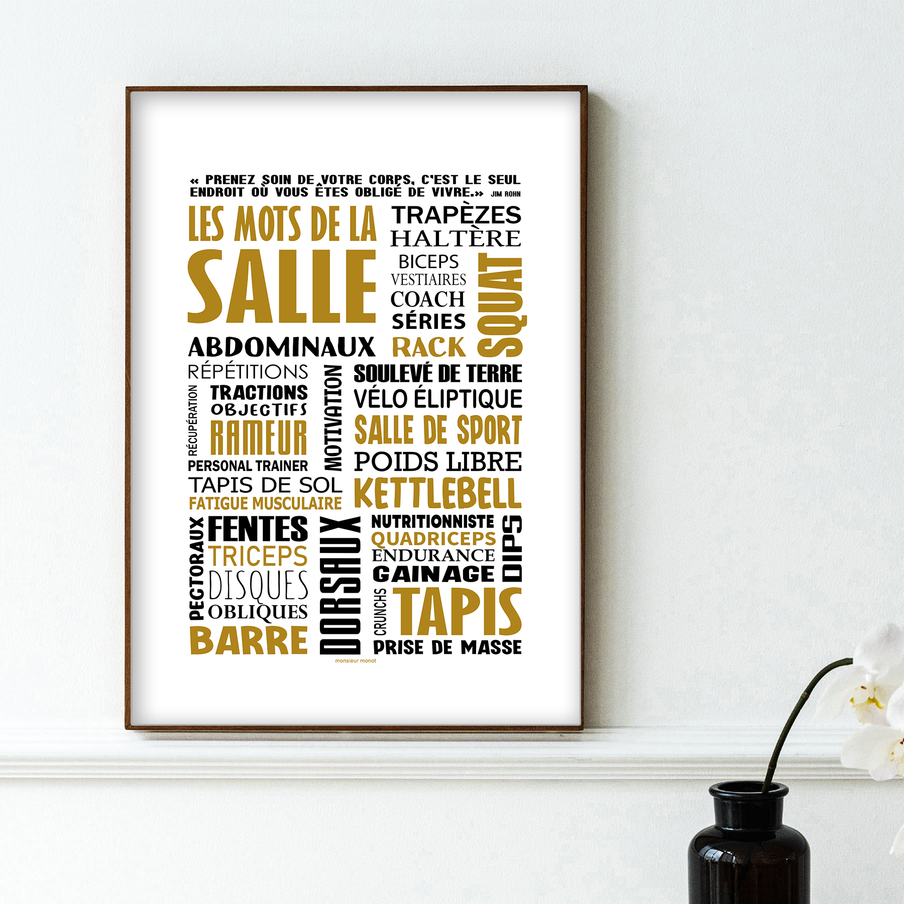 affiche Les Mots de la Salle Jaune