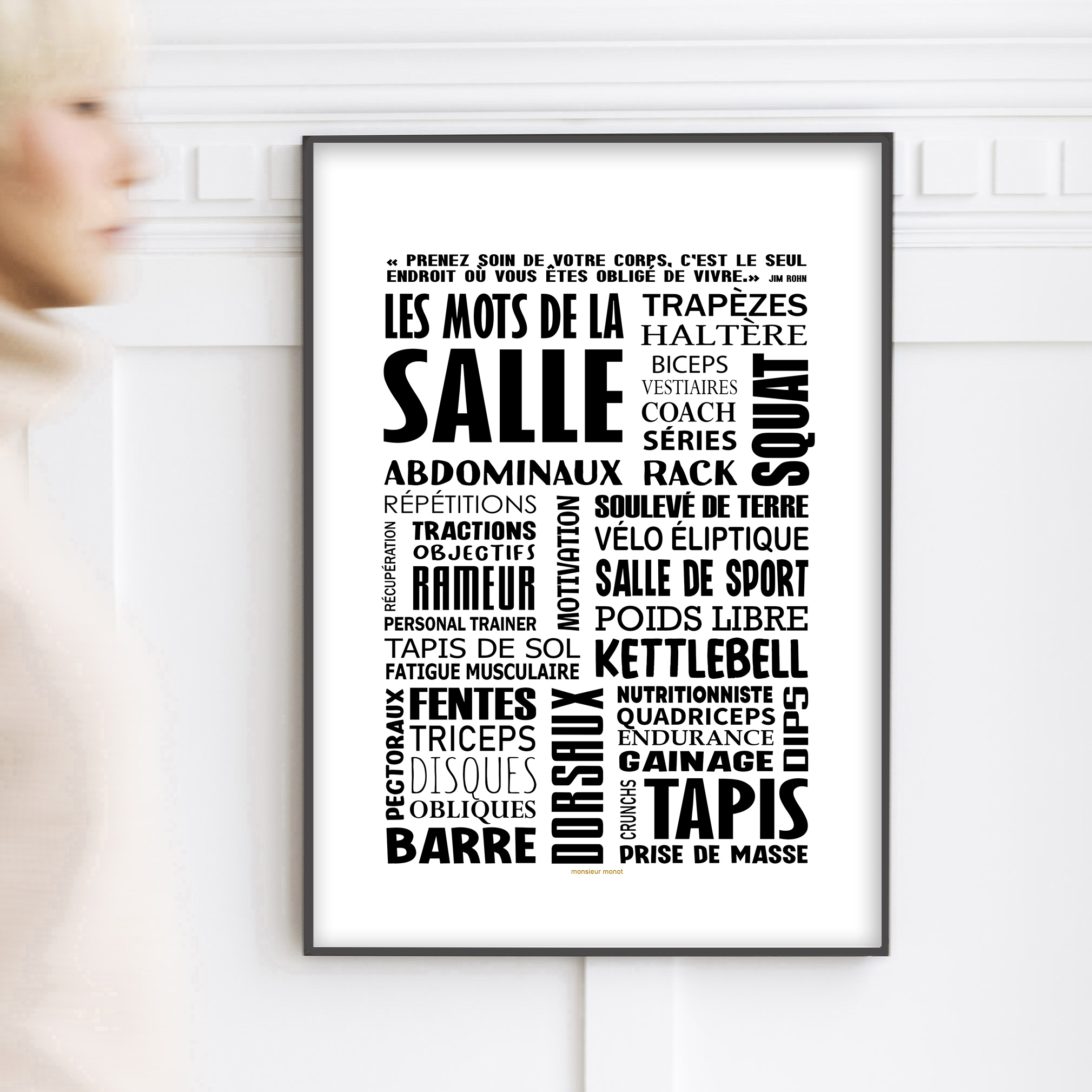 affiche Les mots de la salle noire