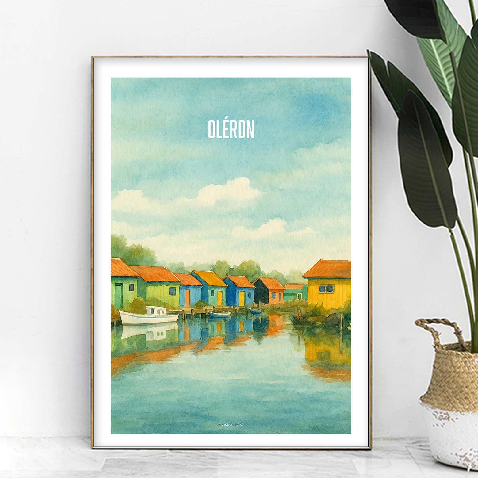 affiche Oléron couleur