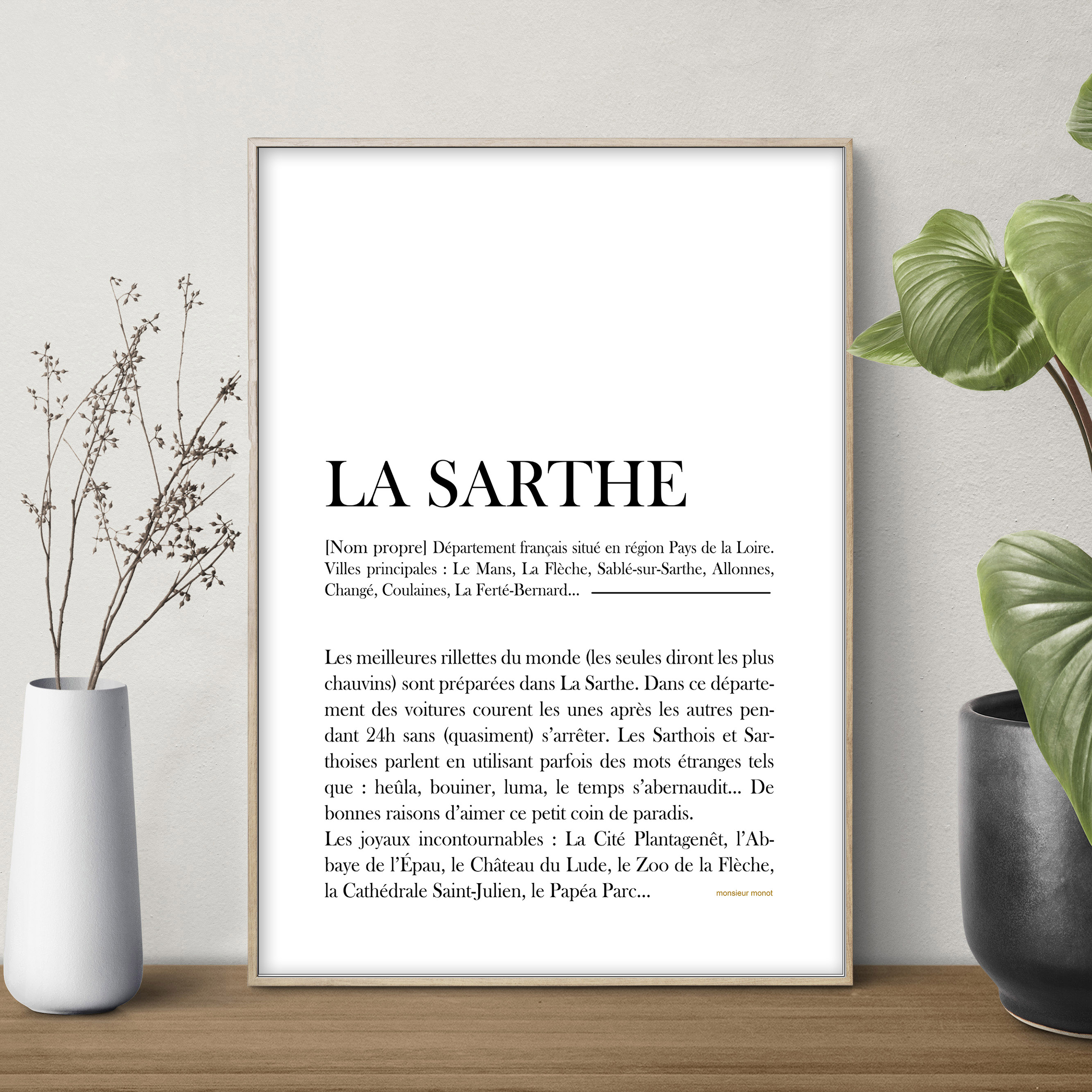 affiche Définition La Sarthe