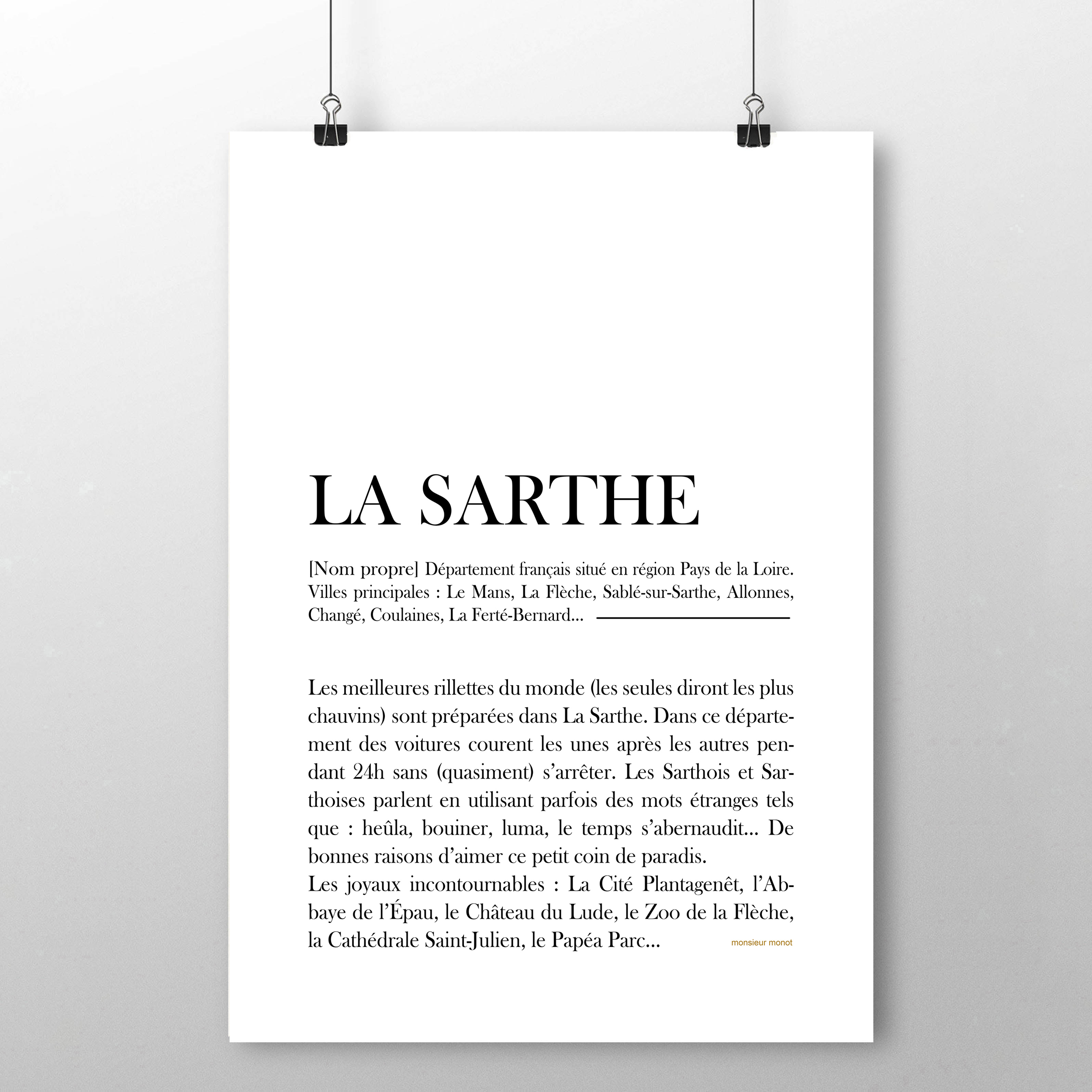 affiche Définition La Sarthe 2
