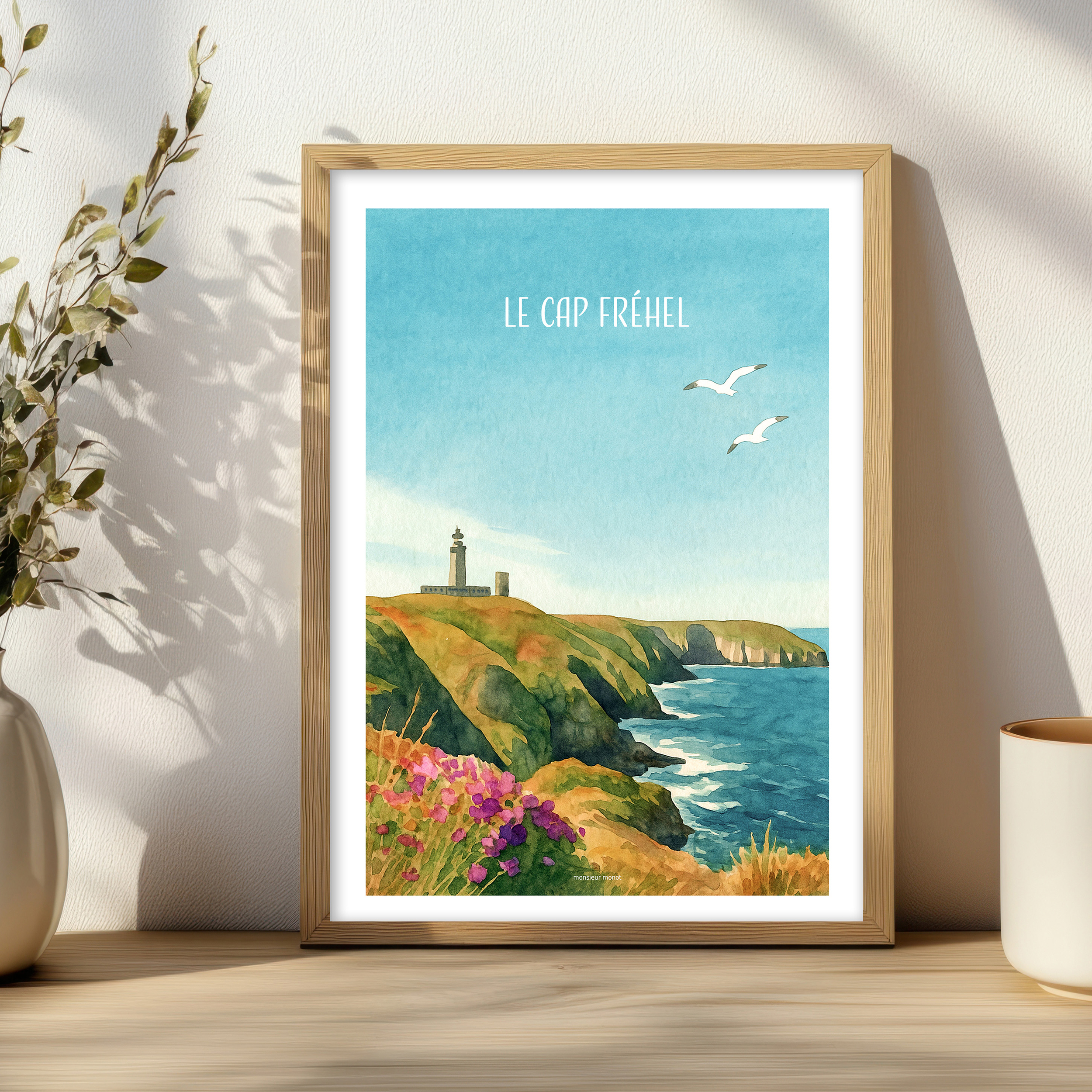 Affiche Le Cap Frehel Couleur
