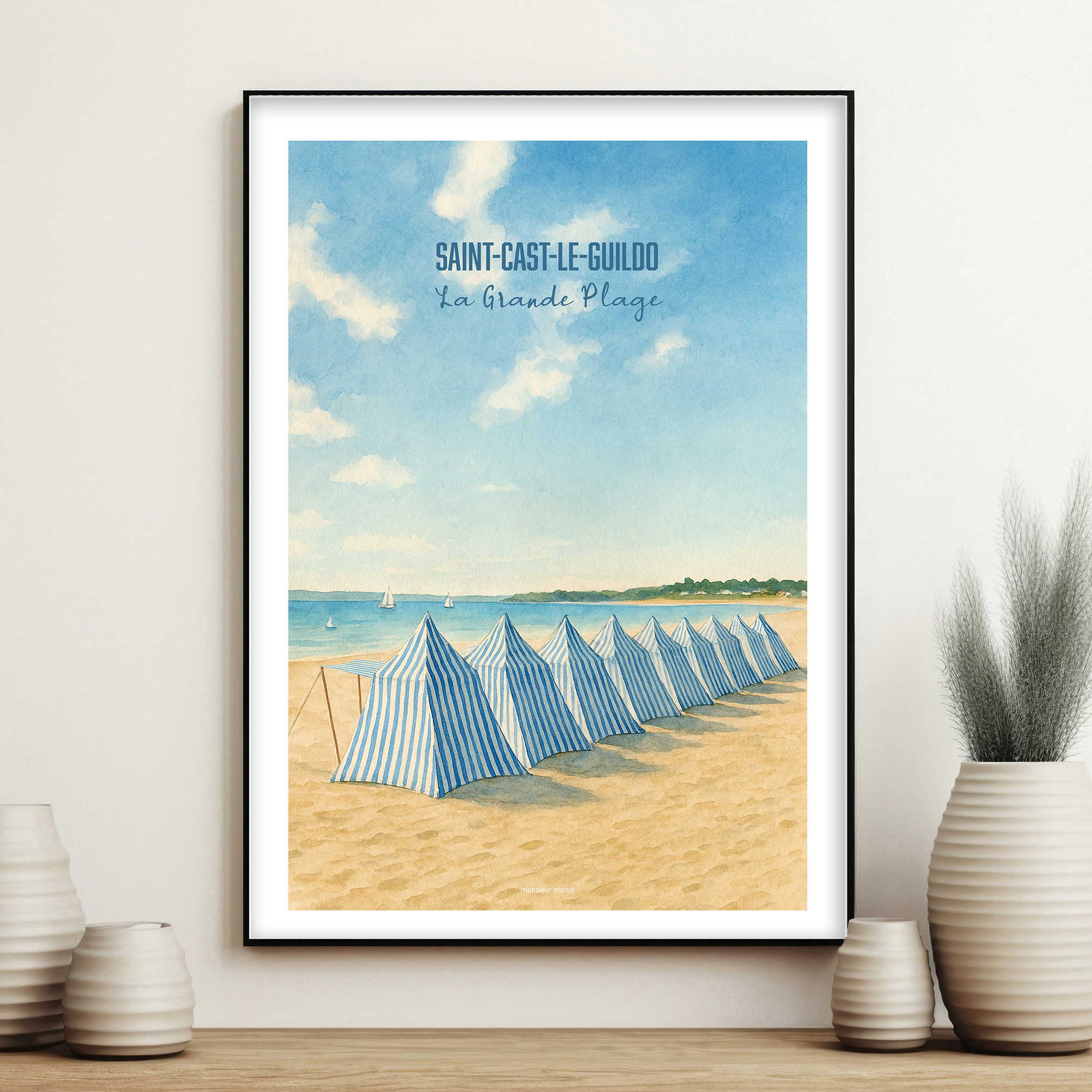 affiche Saint Cast Le Guildo La Grande plage