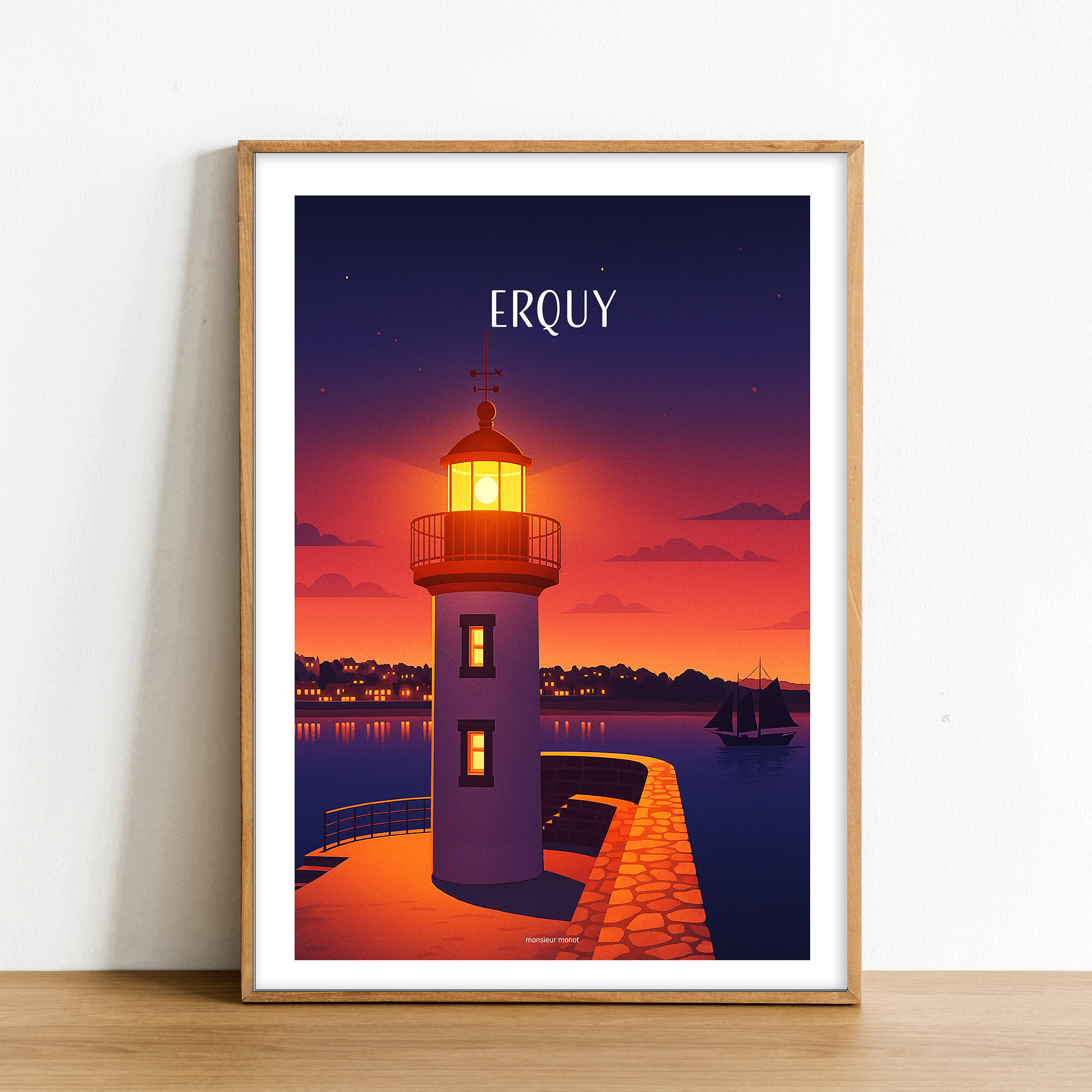 Affiche Erquy la nuit