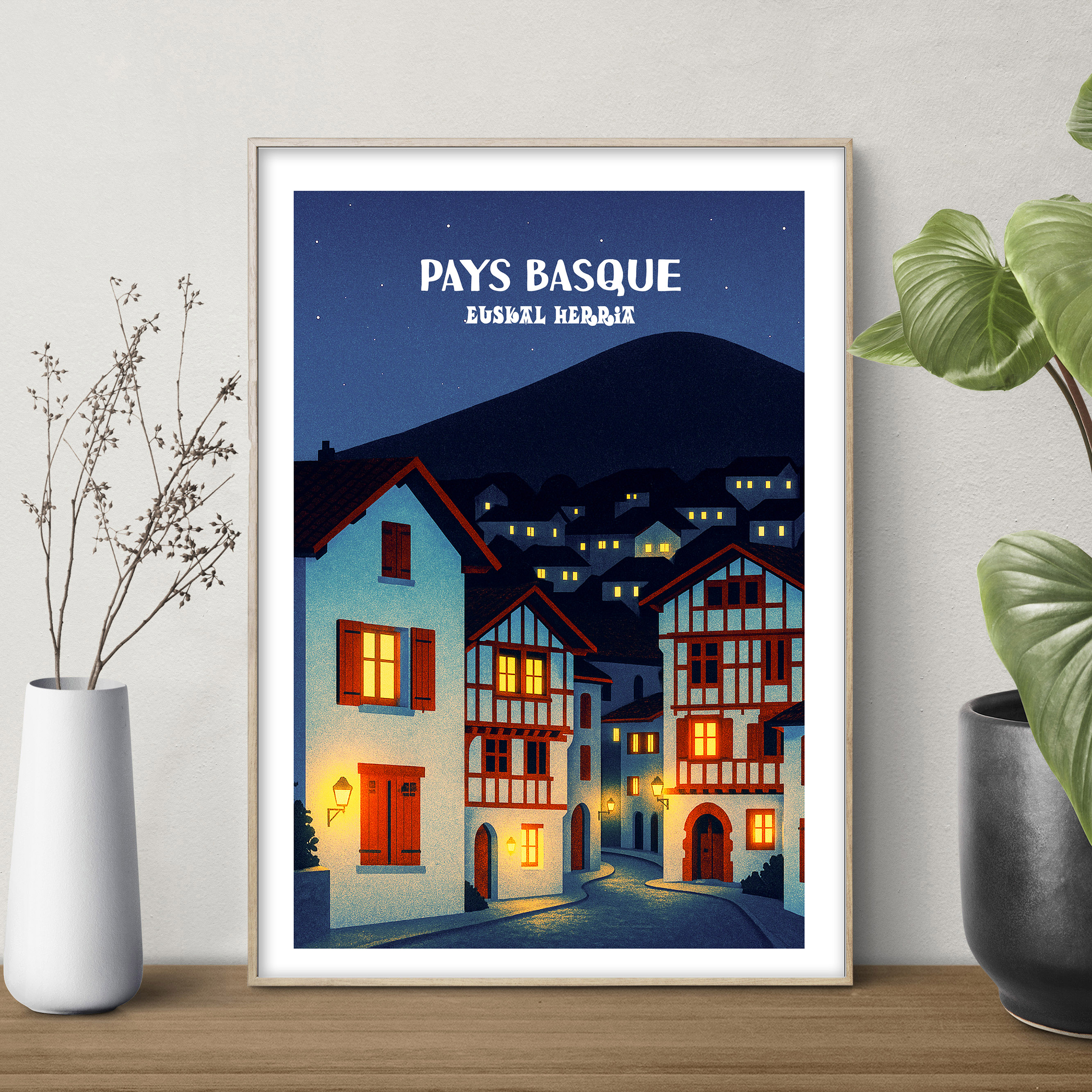affiche Pays Basque La Nuit