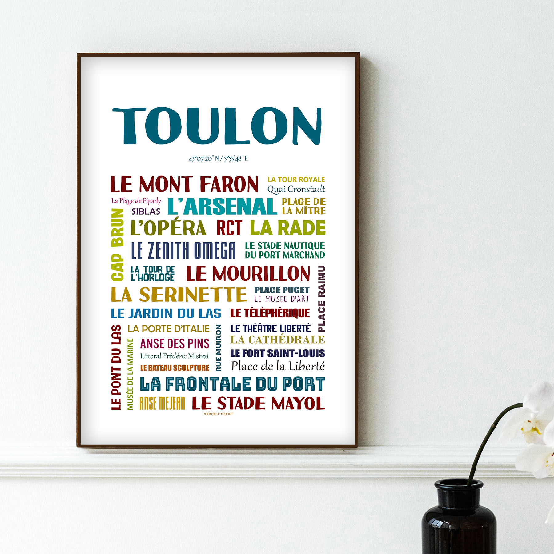 affiche Toulon Les quartiers