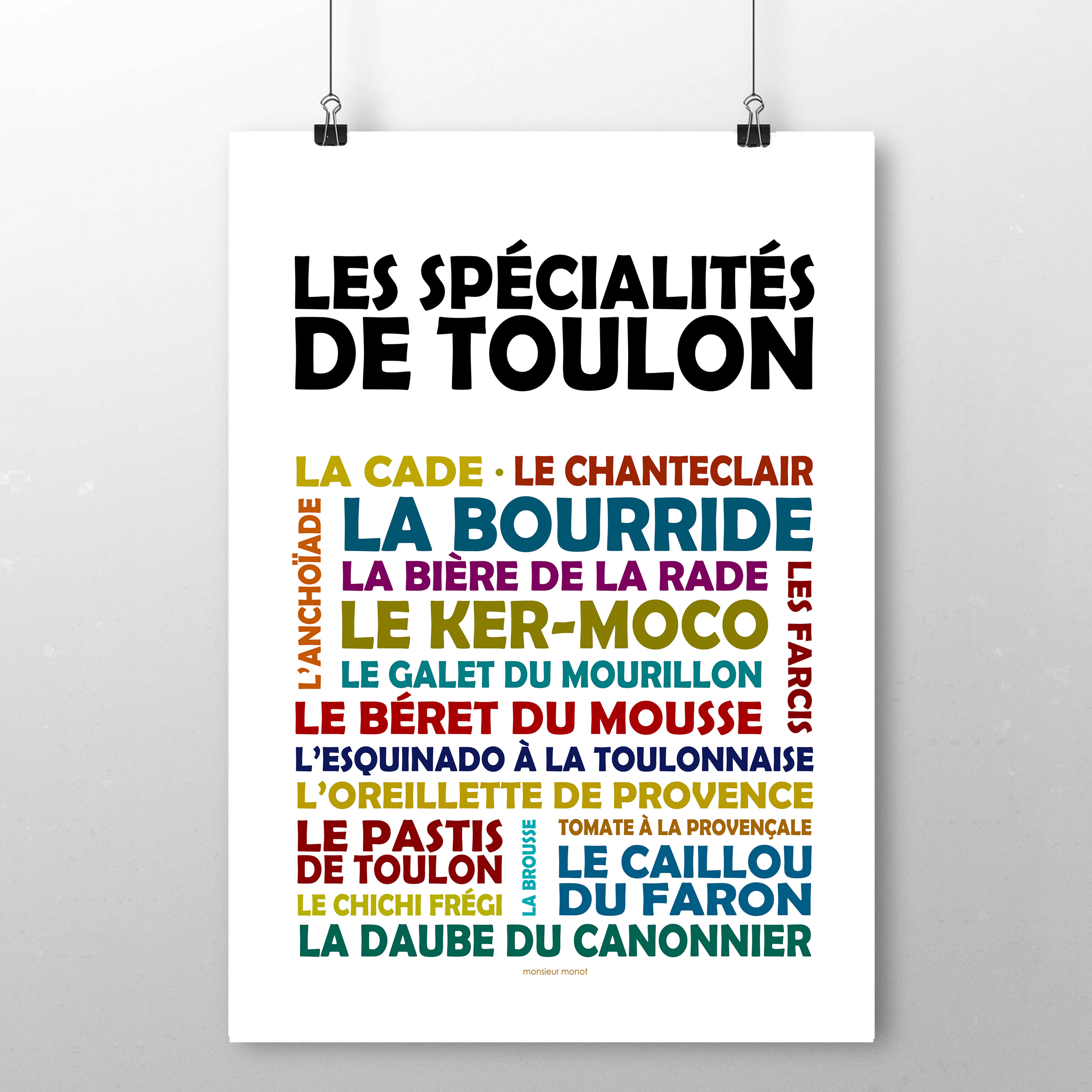 affiche  Les spécialités de Toulon 2