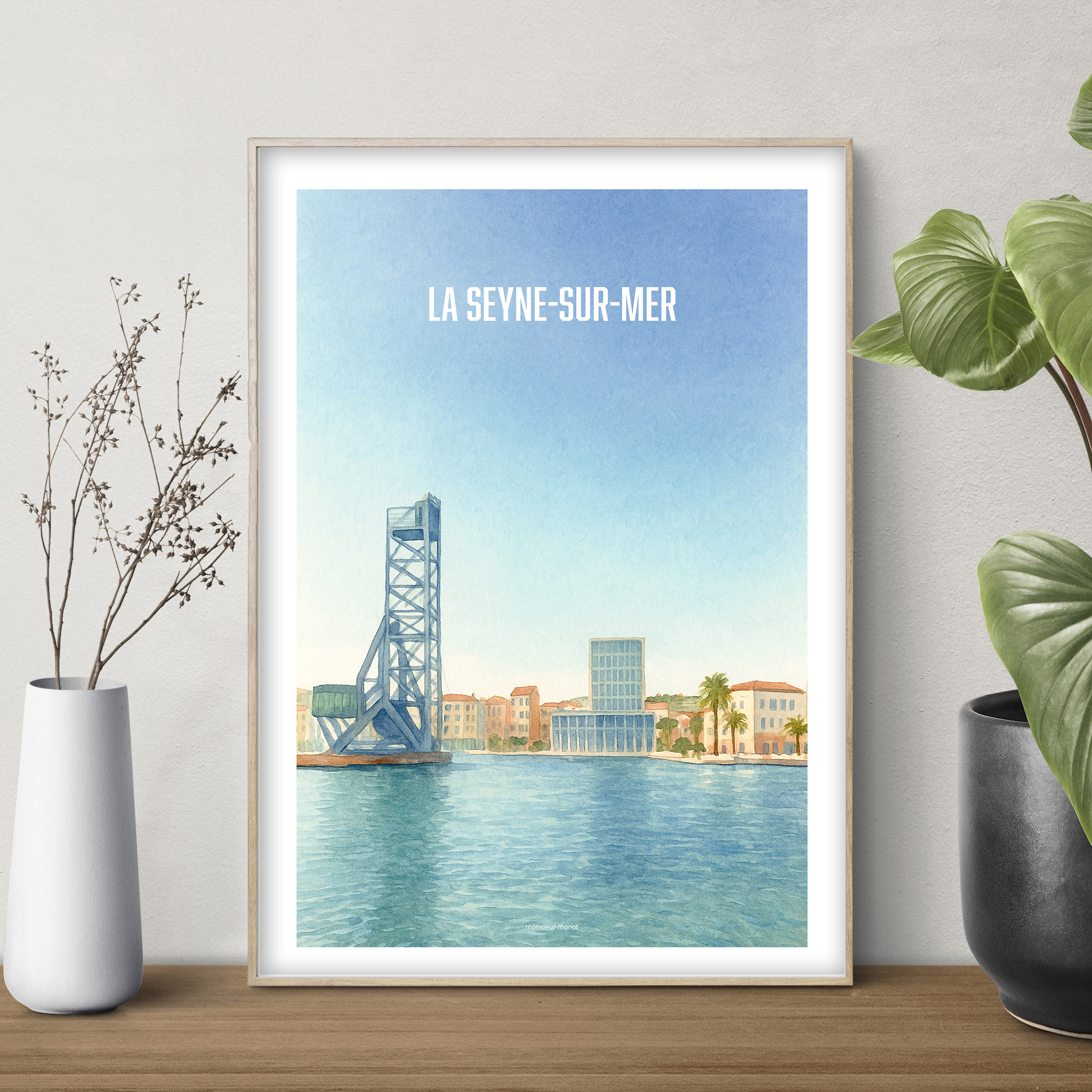 affiche La seyne sur mer Le pont levant