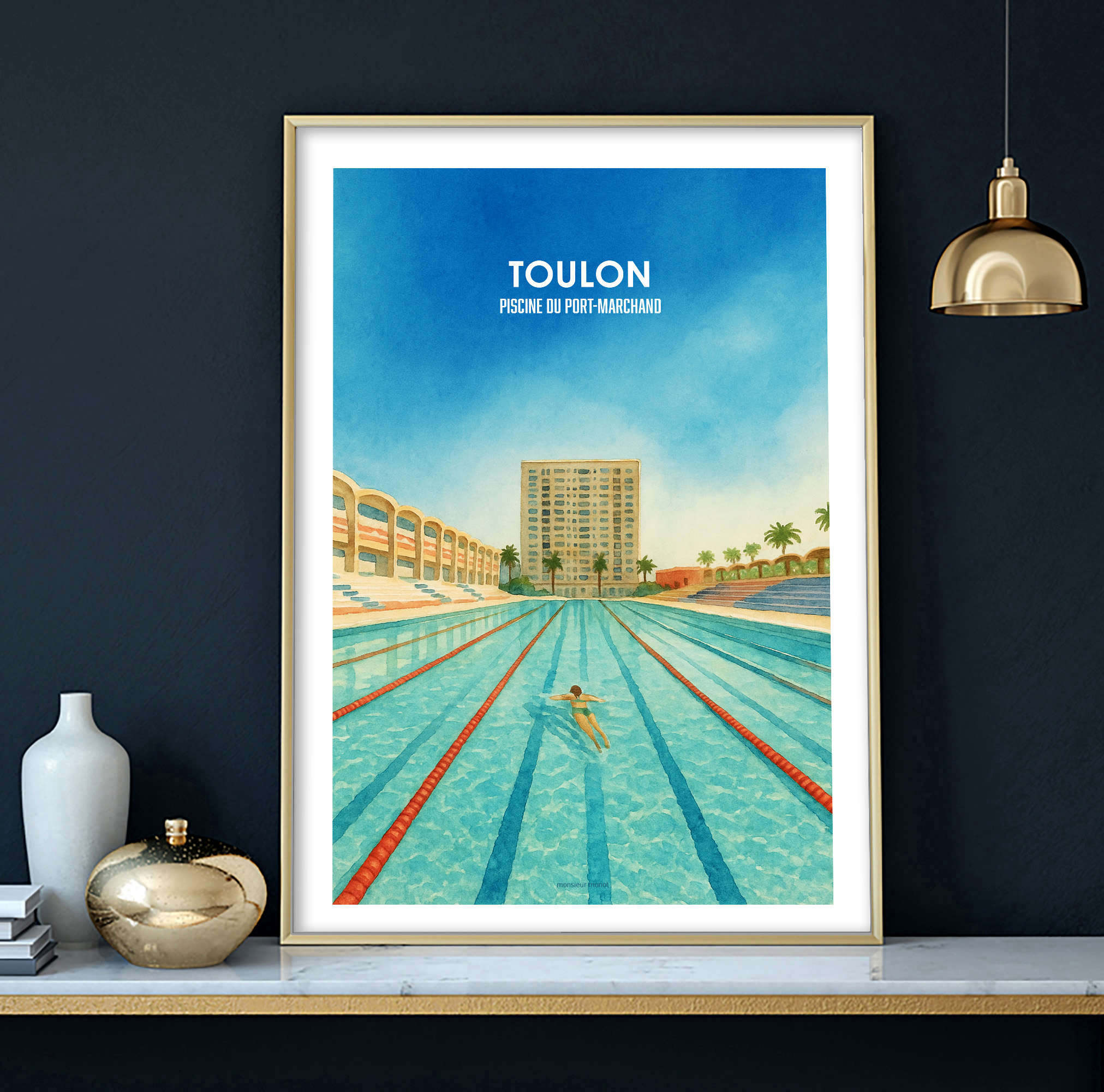 affiche Toulon Stade Nautique du Port Marchand