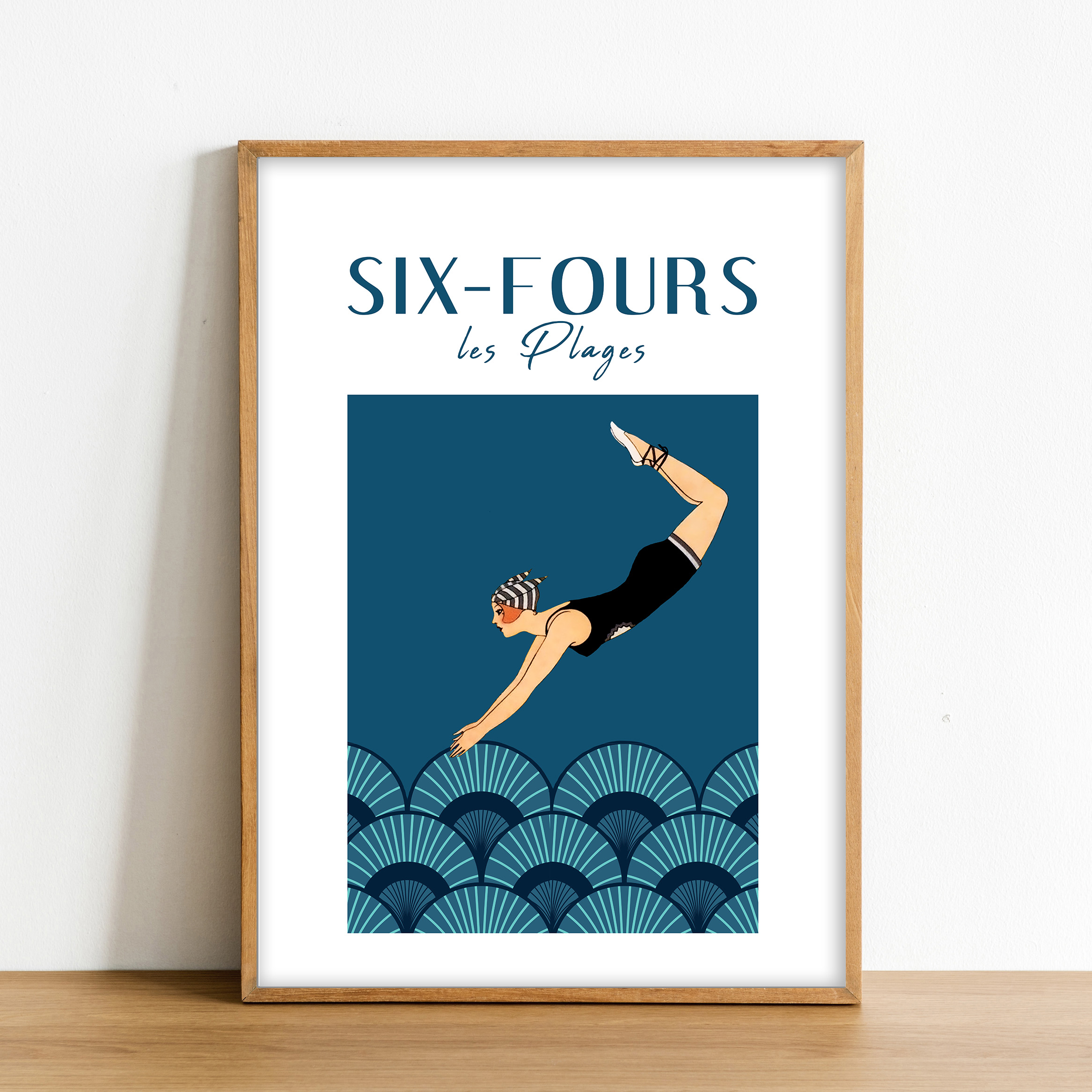 Affiche Six Fours Les plages Plongeuse