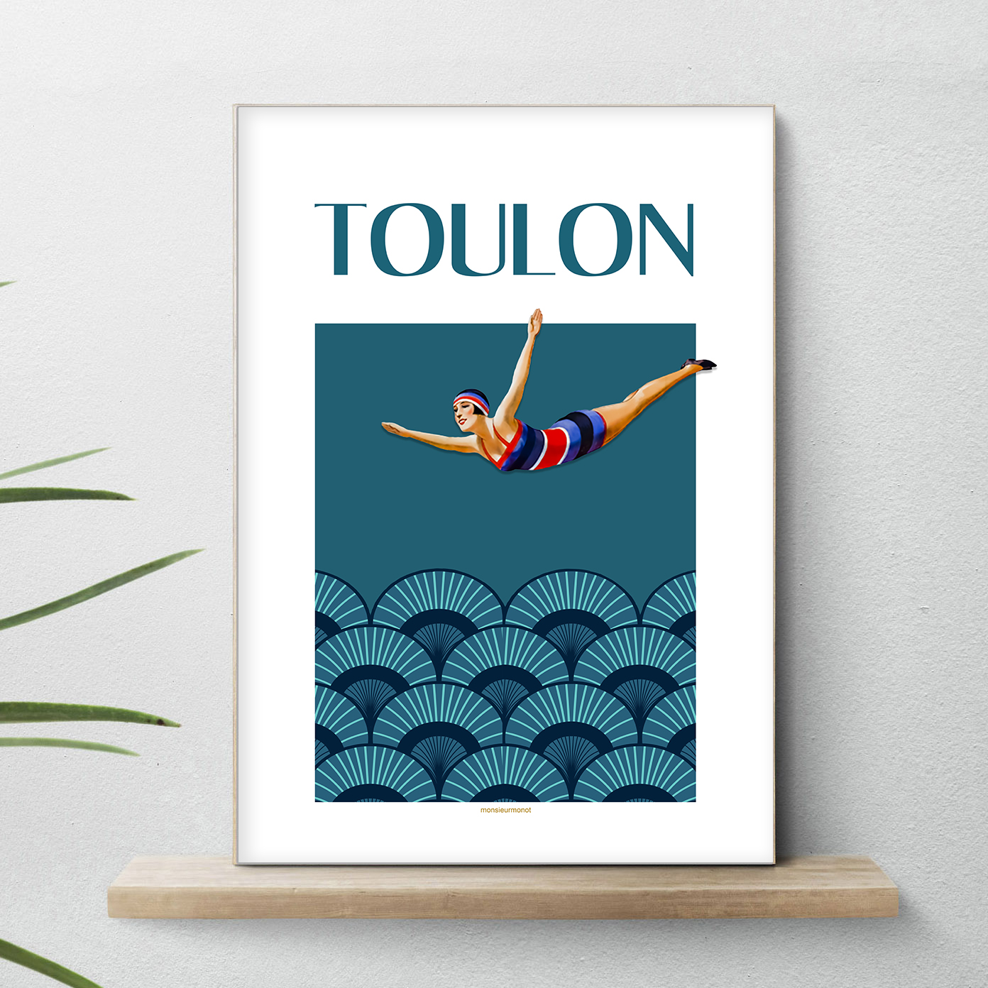 affiche Toulon Plongeuse