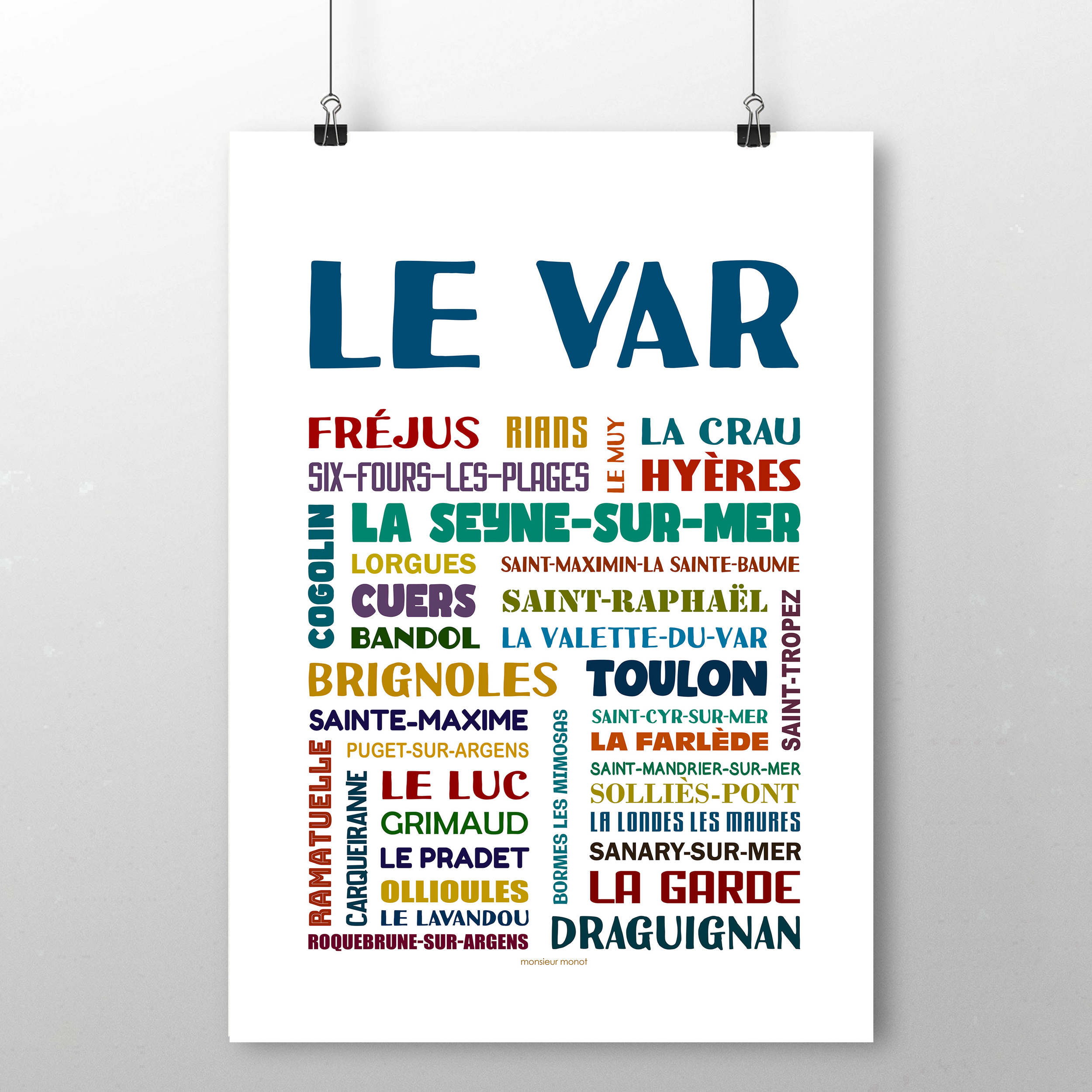 affiche Le Var les villes  2