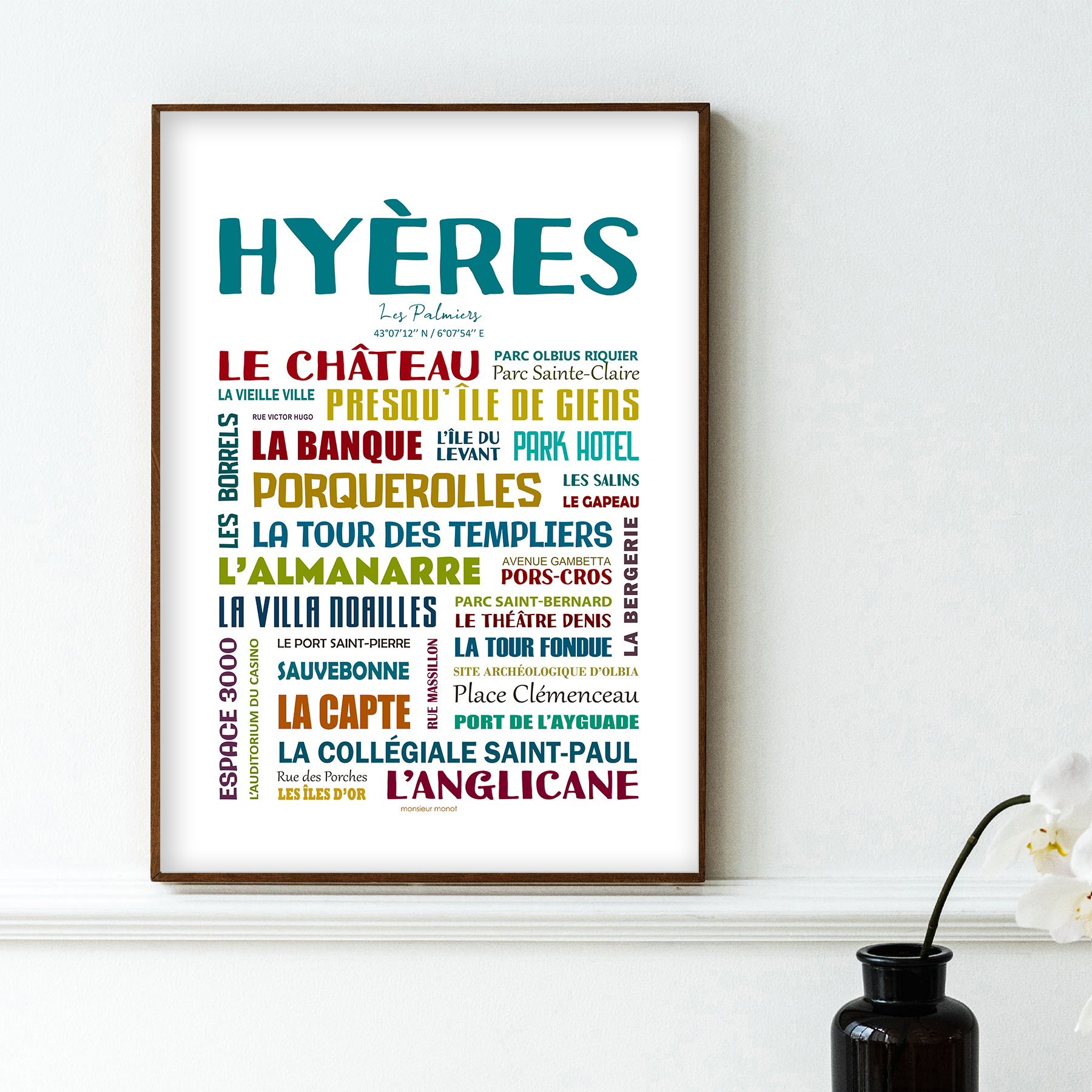 Affiche Hyères Quartiers