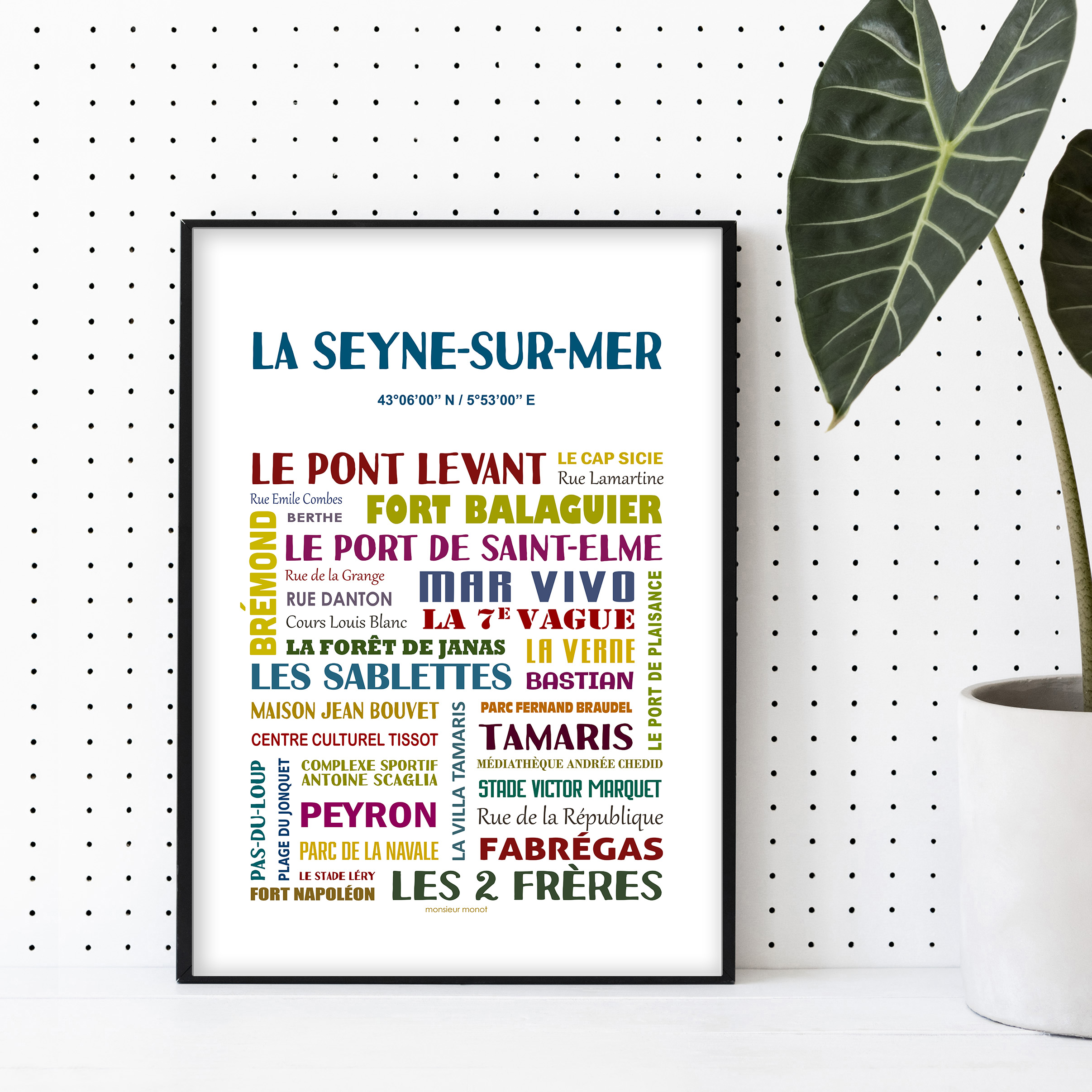 affiche La Seyne sur Mer quartiers
