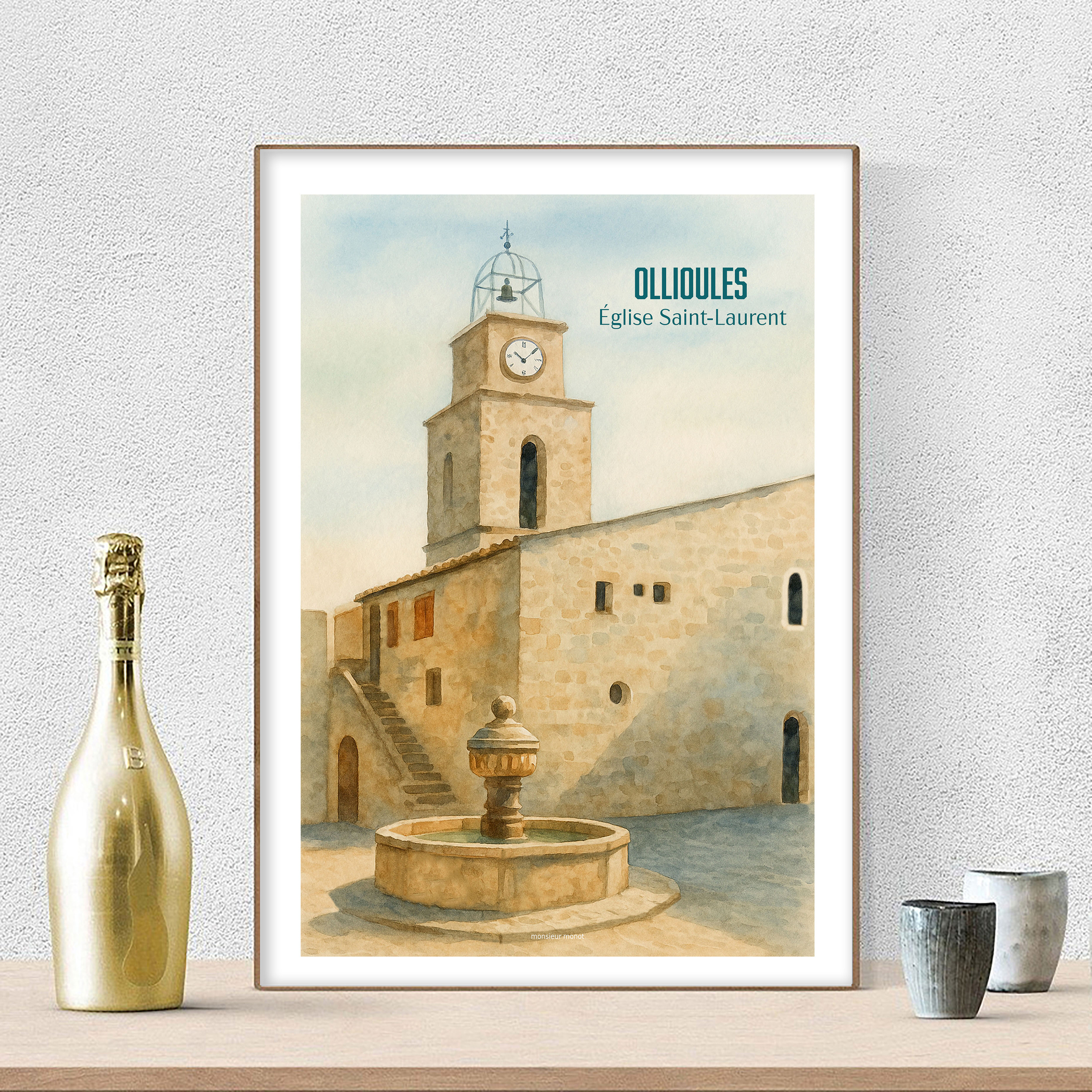 affiche Ollioules Eglise Saint Laurent