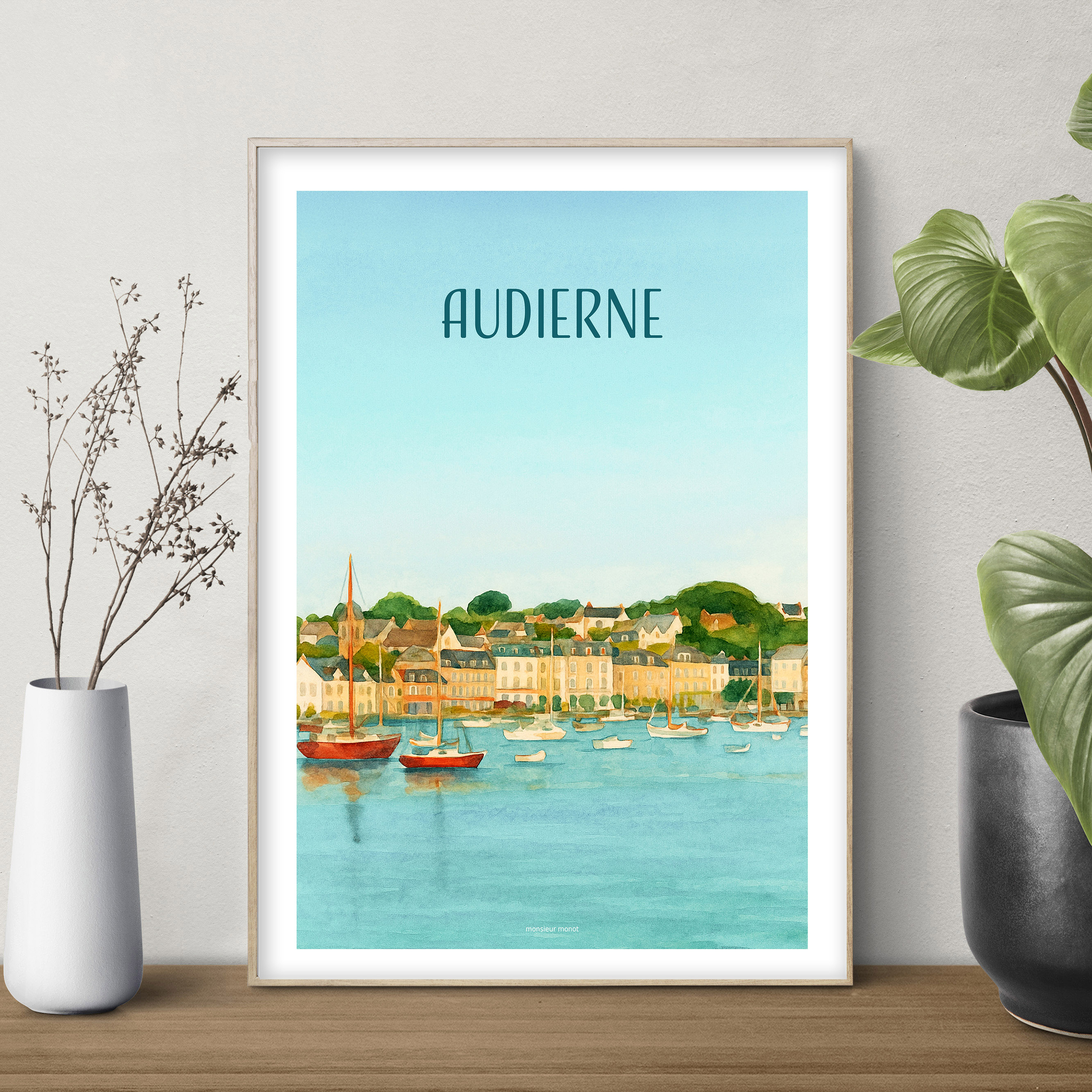 affiche Audierne Le port