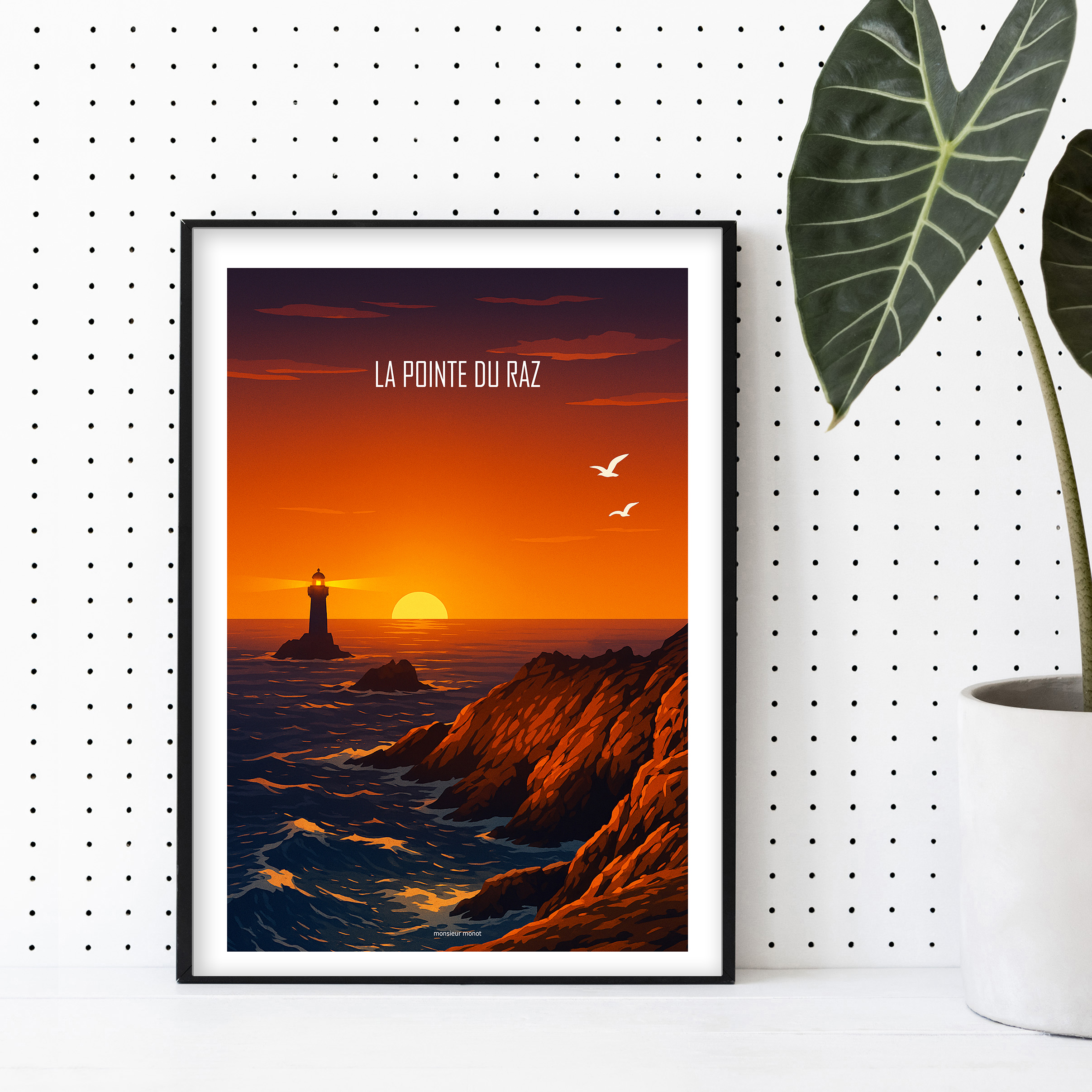 affiche La pointe du raz by night