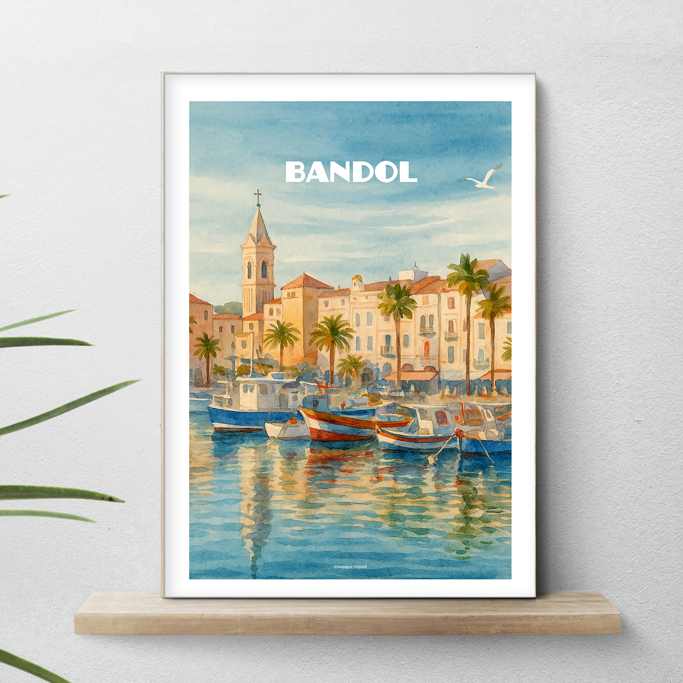 affiche Bandol le port